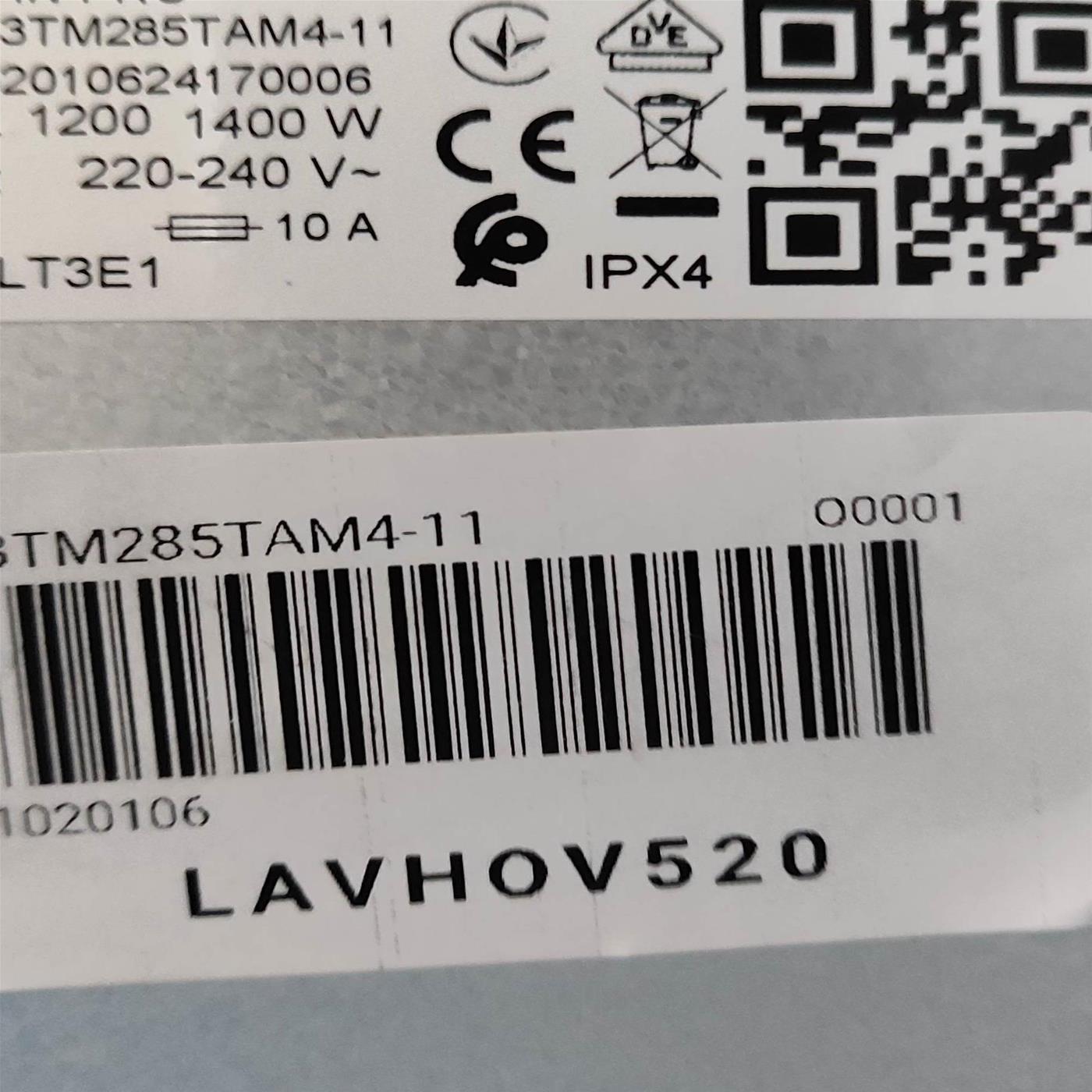 Lavatrice Hoover H-WASH Plus H3TM285TAM4-11 Inverter Wi-Fi 8,5 Kg