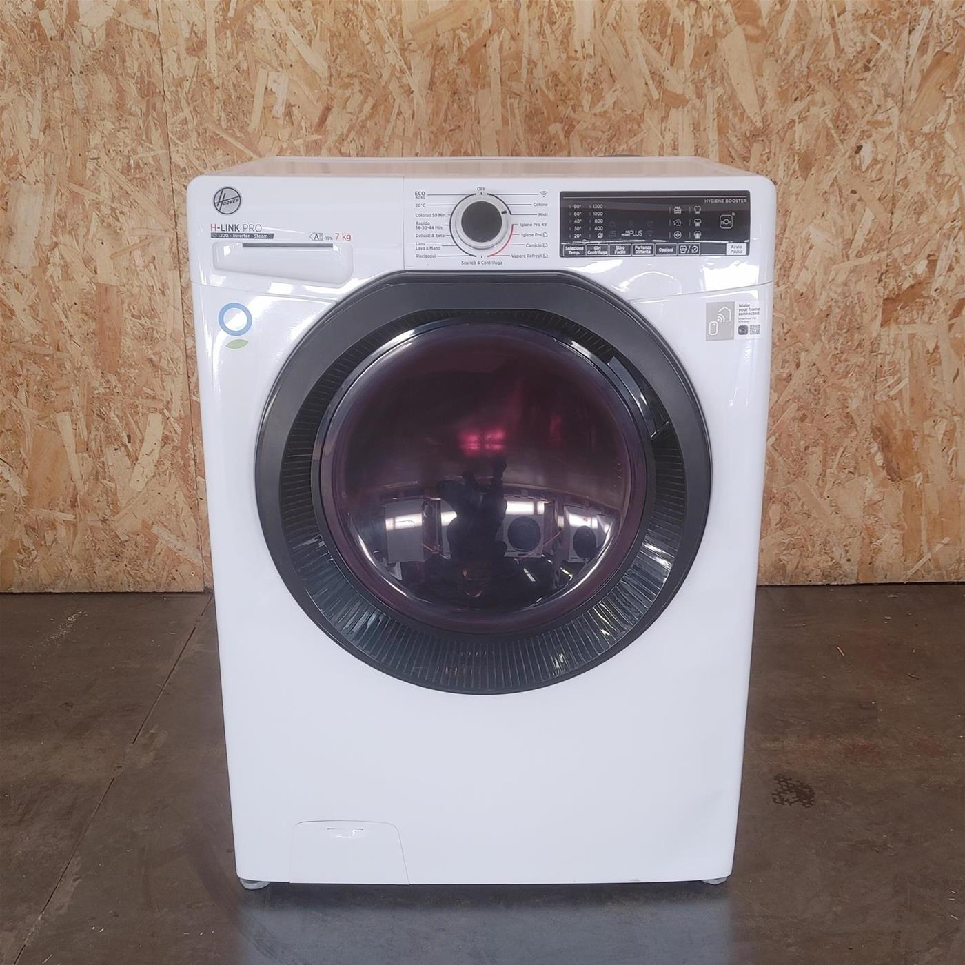 Lavatrice Slim Hoover H-LINK PRO HPS4374DAMB7-11 Classe A 7 Kg