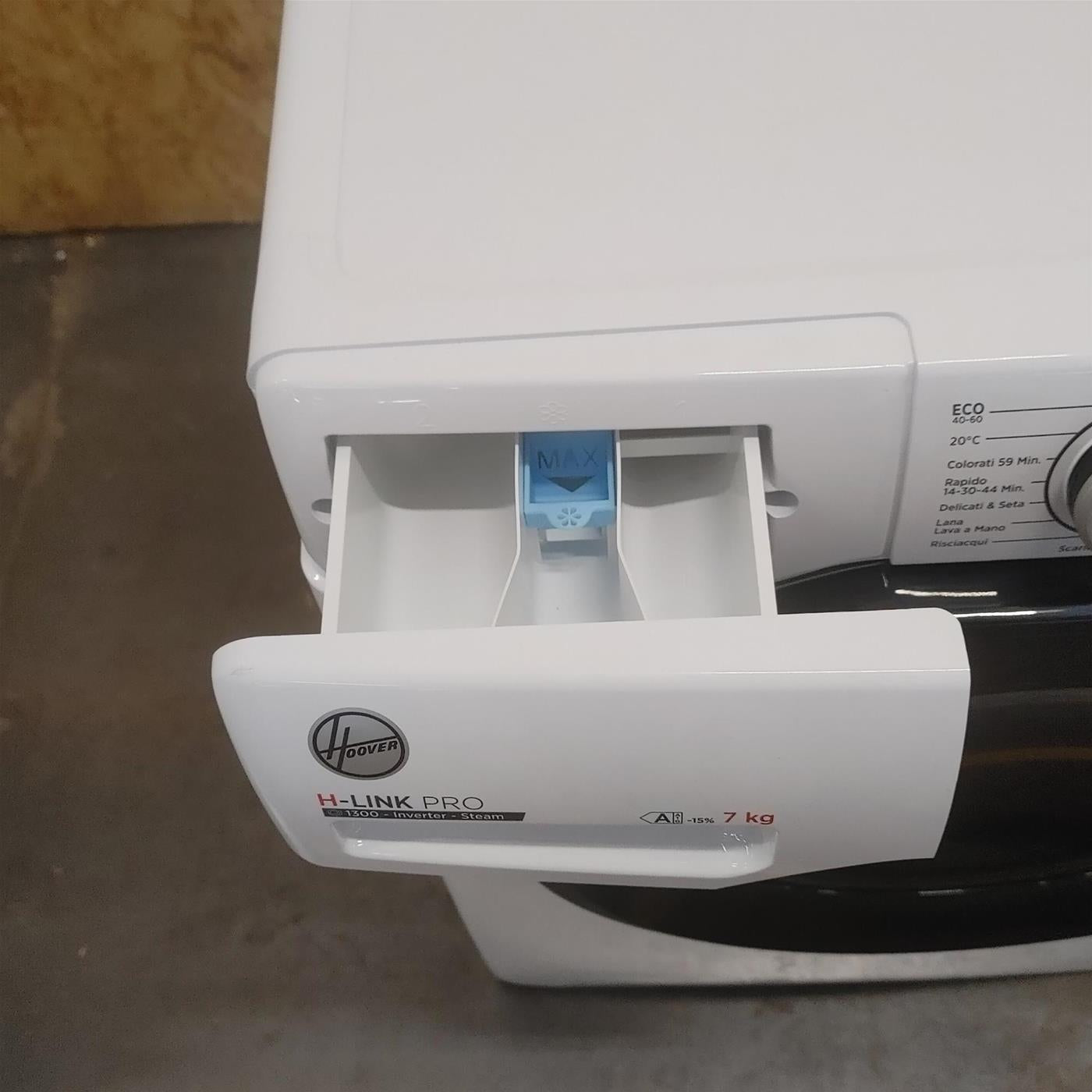 Lavatrice Slim Hoover H-LINK PRO HPS4374DAMB7-11 Classe A 7 Kg