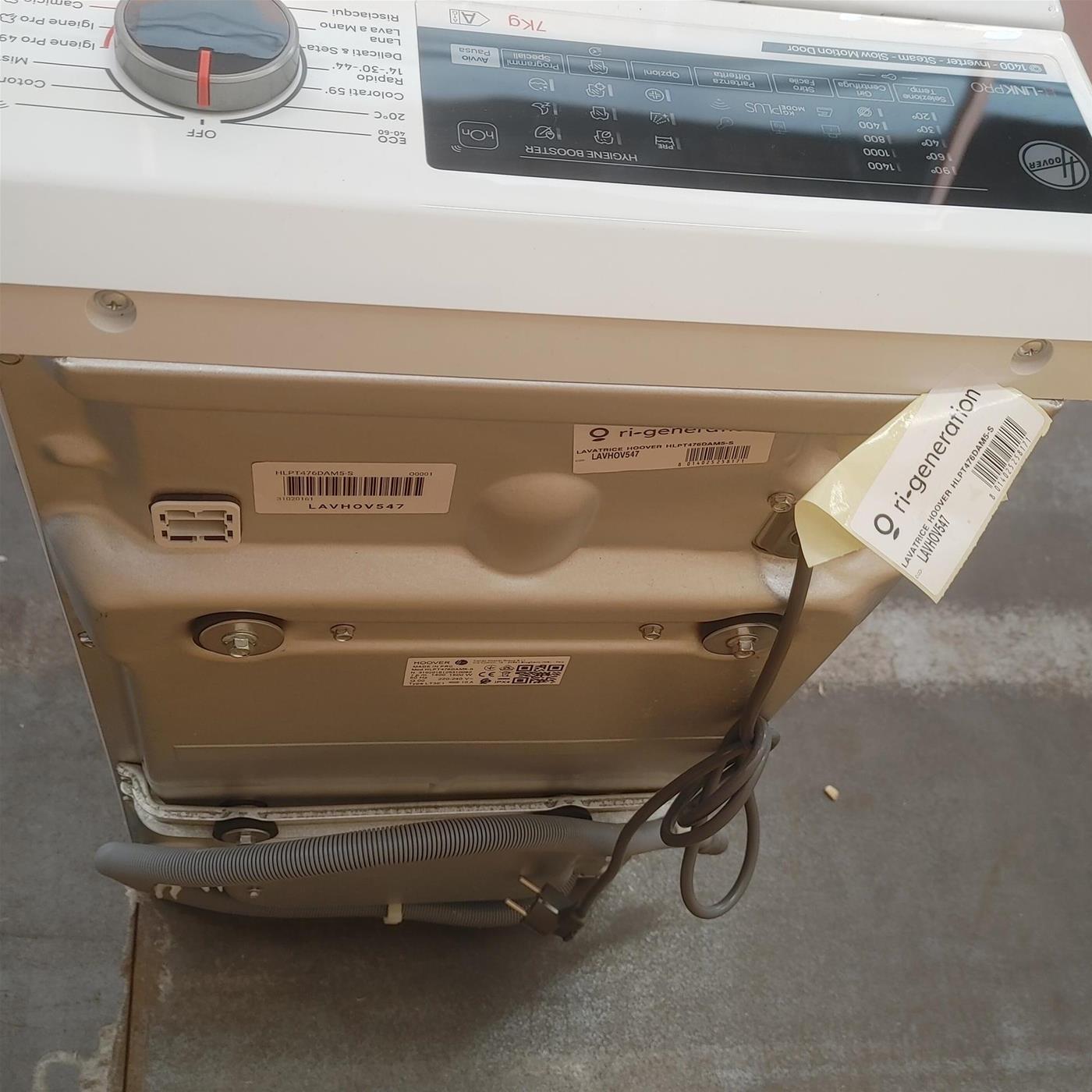 Lavatrice Hoover HLPT476DAM5-S Classe A 7 Kg