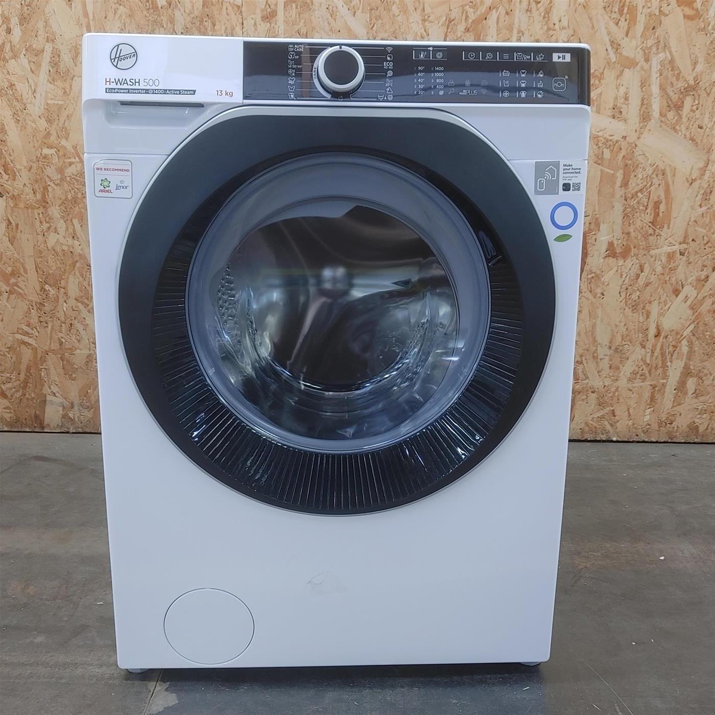 Lavatrice Hoover H-WASH 500 HWE 413AMBS/1-S Inverter, Wi-Fi, Classe A 13 Kg