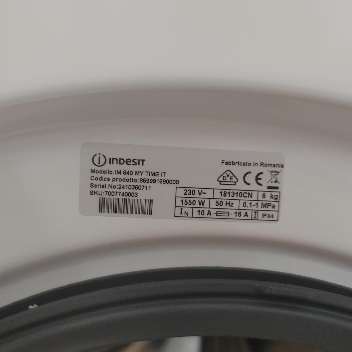 Lavatrice Indesit IM 640 MY TIME IT 6 Kg