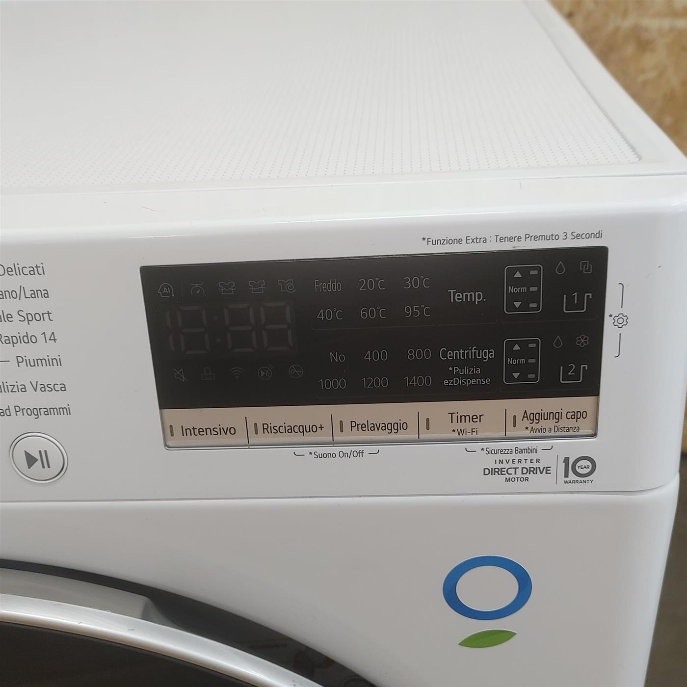 LG F4WV309SIL Lavatrice AI DDTM SteamTM 9Kg Classe energetica B