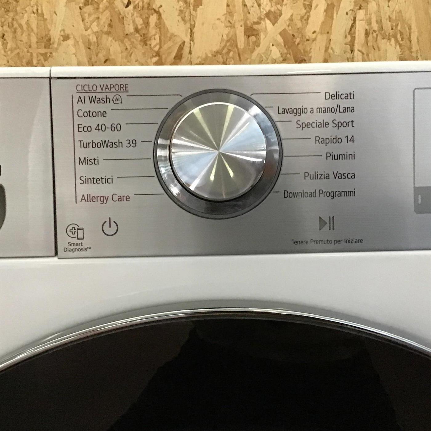 Lavatrice LG F4R9009TPWC AI DD TurboWash, Vapore 9 Kg