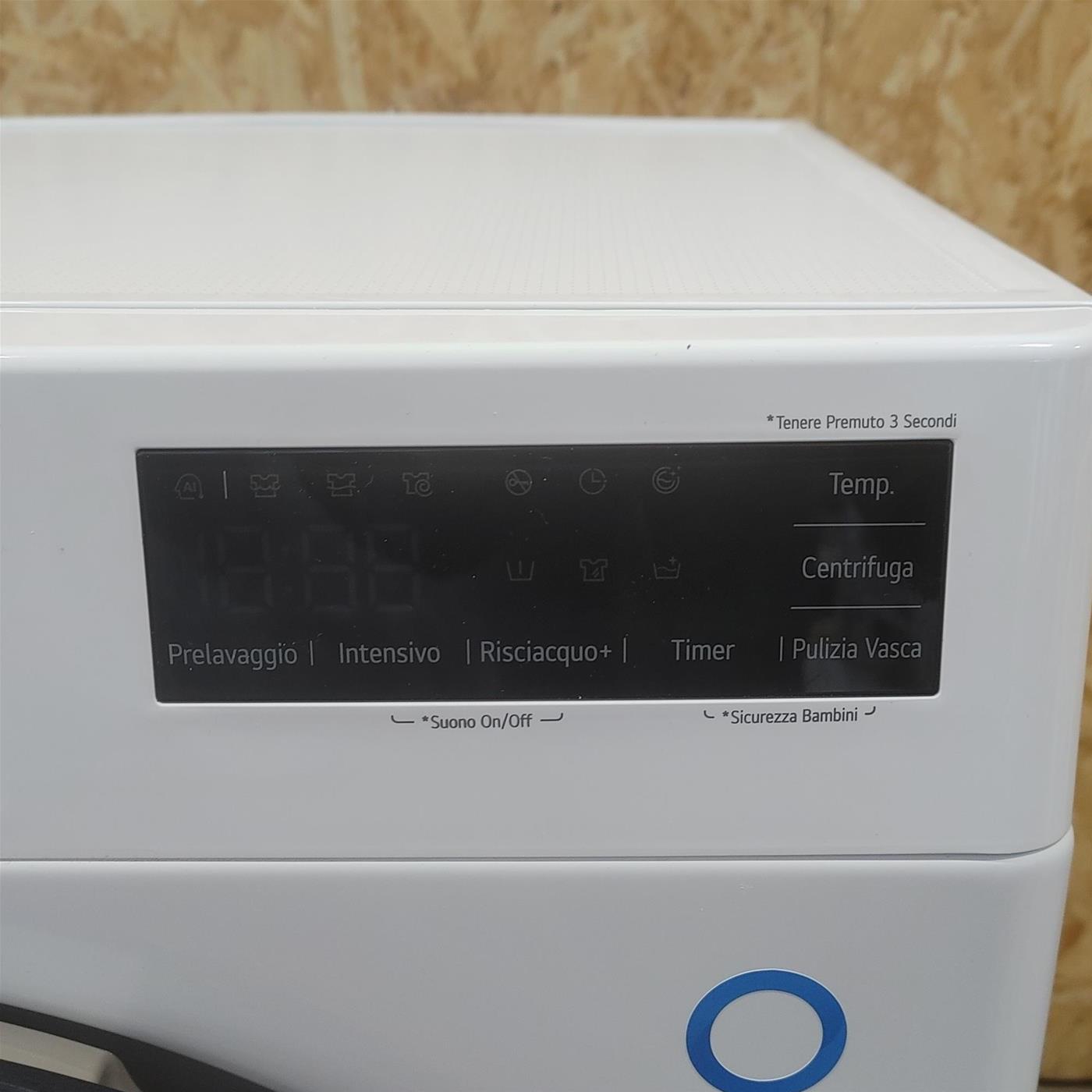 Lavatrice intelligente LG F2R3S09NSWB AI DD, Classe A 9 Kg