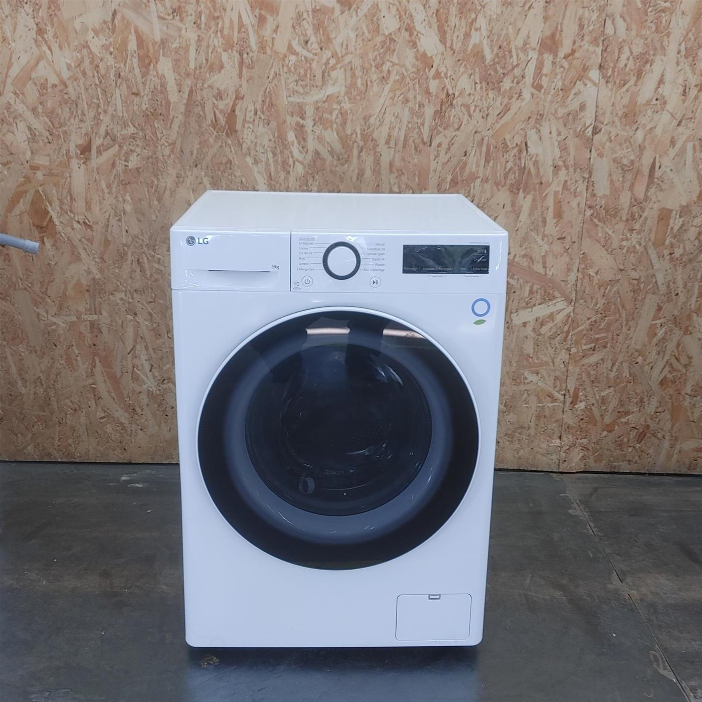 Lavatrice intelligente LG F4R3009NSWB AI Wash 9 Kg