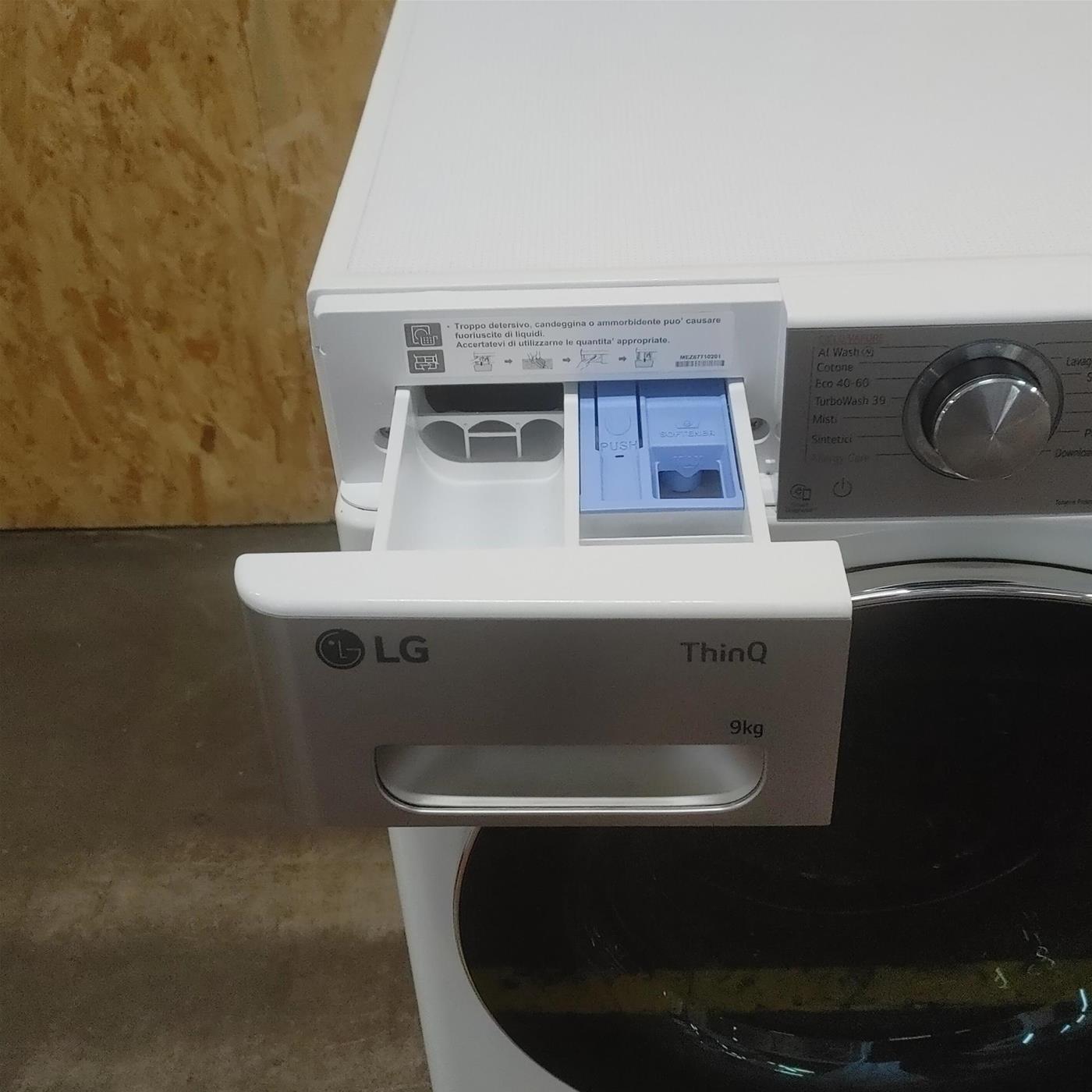 Lavatrice intelligente LG F4R9009TPWC TurboWash, Classe A 9 Kg