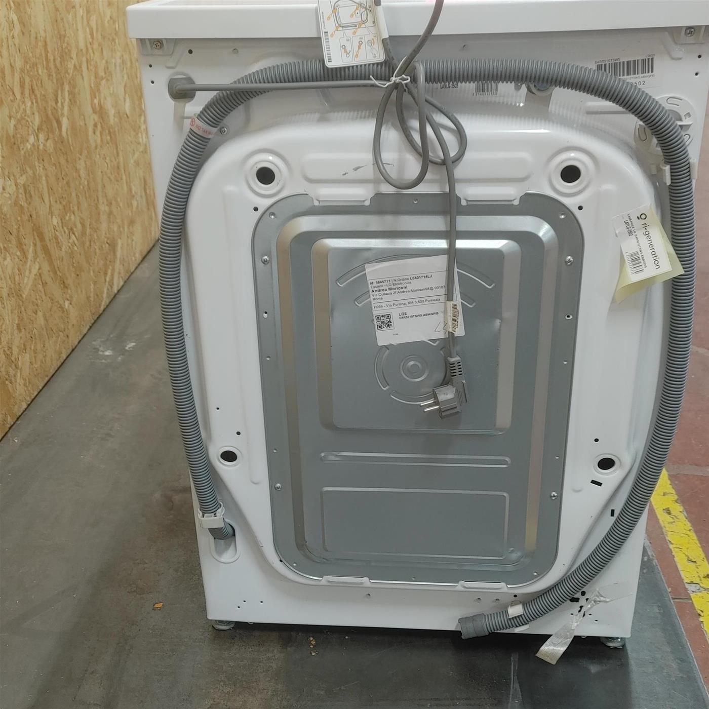 Lavasciuga LG D4R5010TSWS Serie R5 AI DD TurboWash 360, Eco Hybrid 10/6kg
