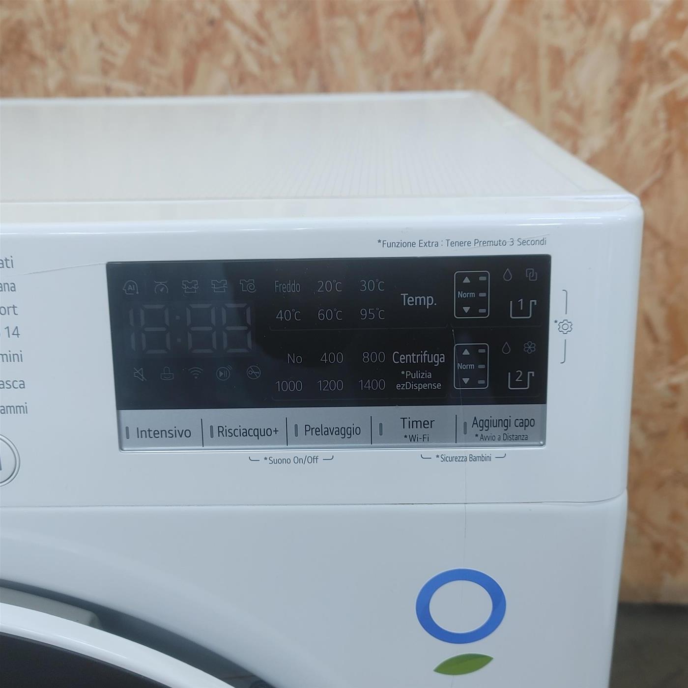 Lavatrice intelligente LG F2R3S09NSWB Vapore, Classe A, 9 Kg