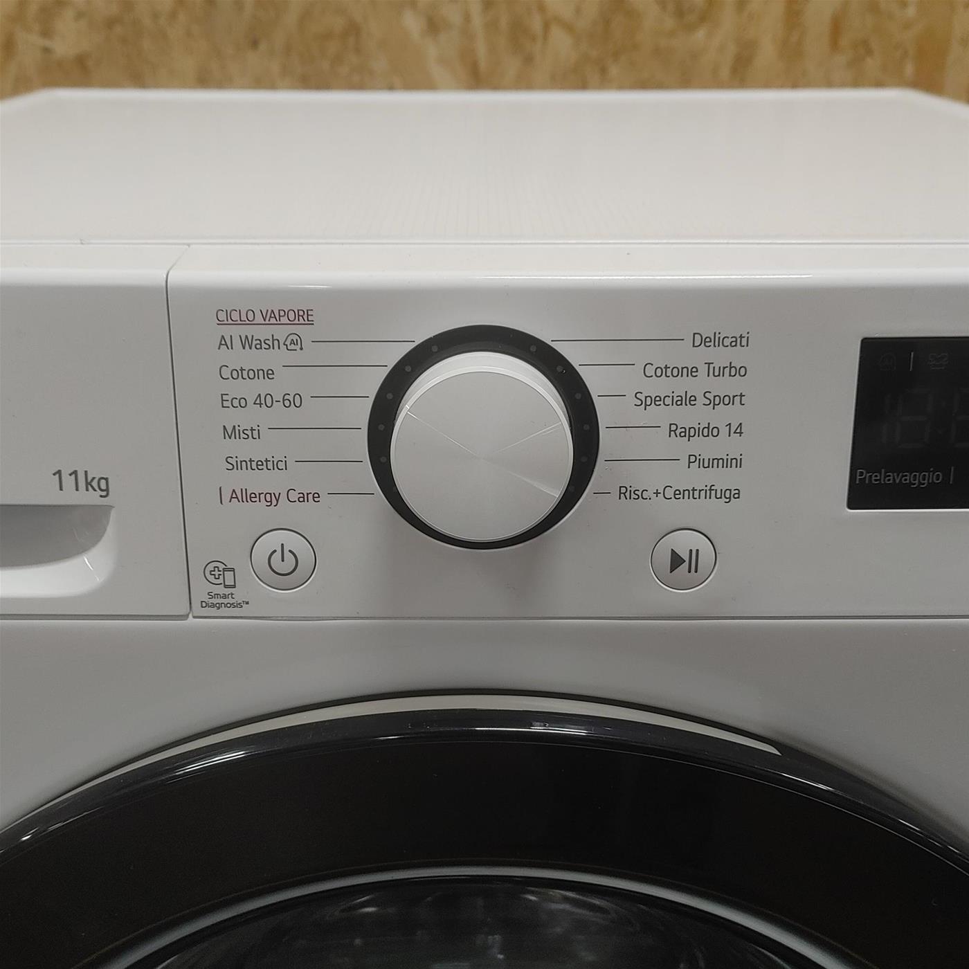 Lavatrice intelligente LG F4R3011NSWB AI DD 11 Kg