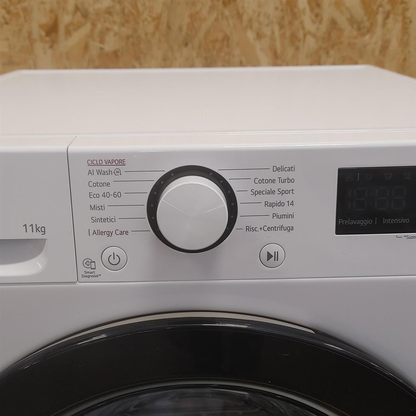 Lavatrice intelligente LG F4R3011NSWB AI DD 11 Kg