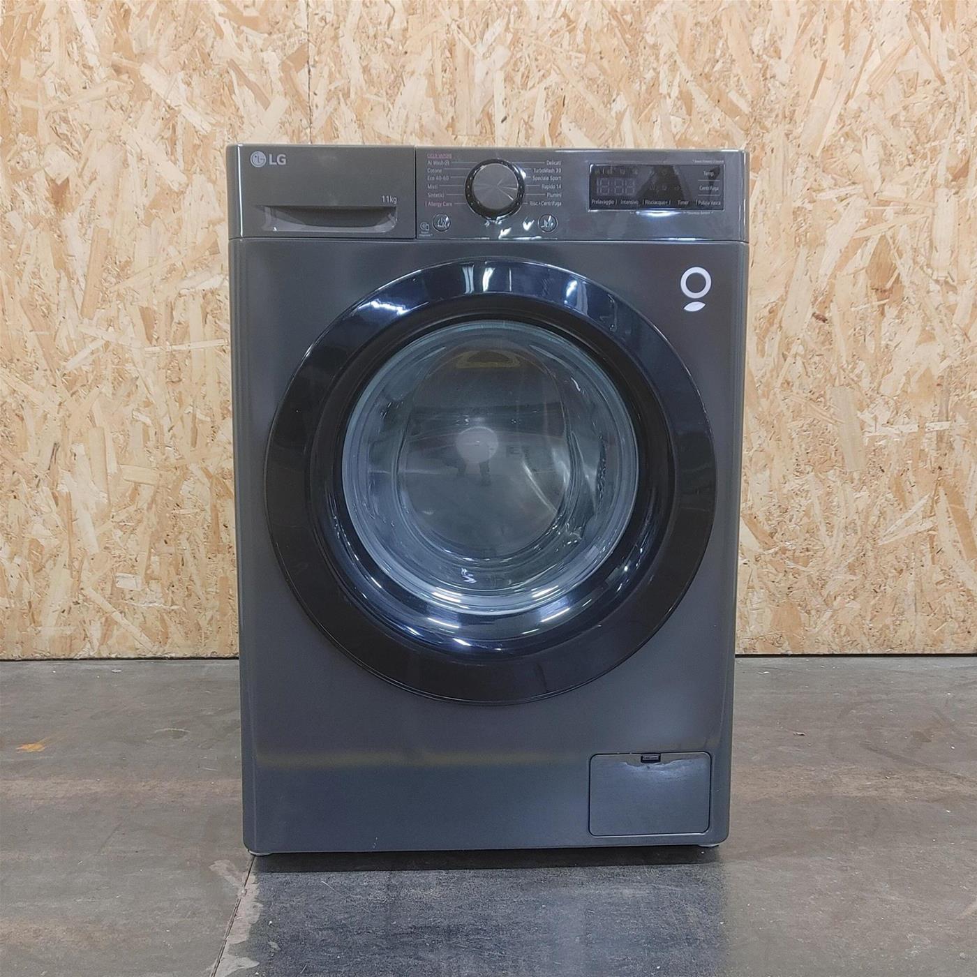 Lavatrice LG F4R5011TSMB AI DD, Classe A, TurboWash, Vapore 11 Kg