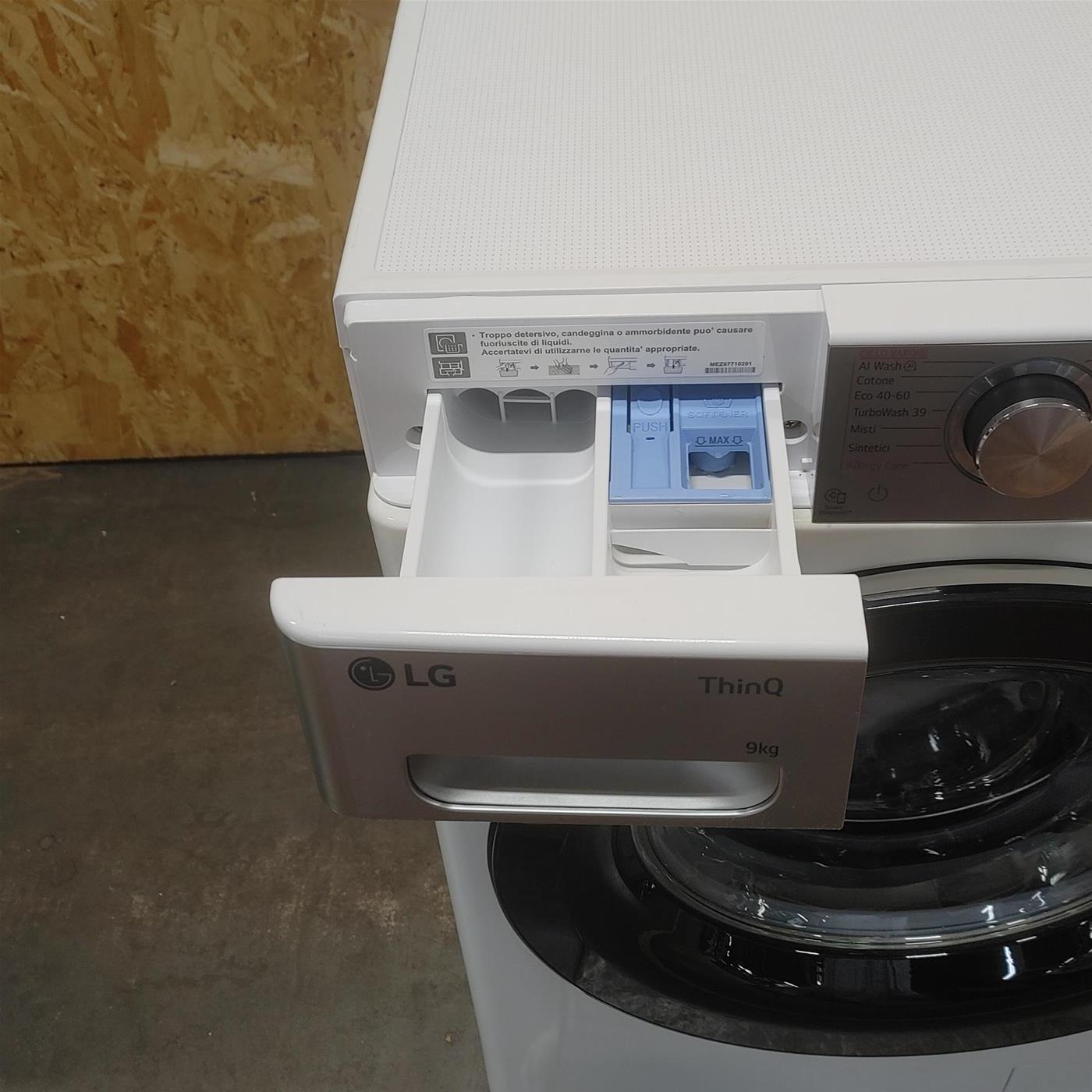 Lavatrice intelligente LG F4R9009TPWC TurboWash, Classe A 9 Kg
