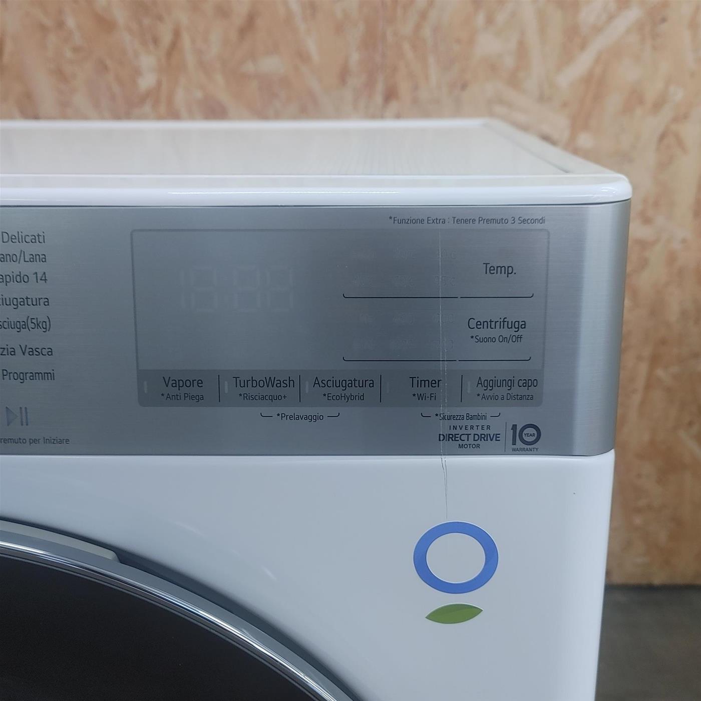Lavasciuga LG F2DV9S8H2E Libera installazione Caricamento frontale Bianco E