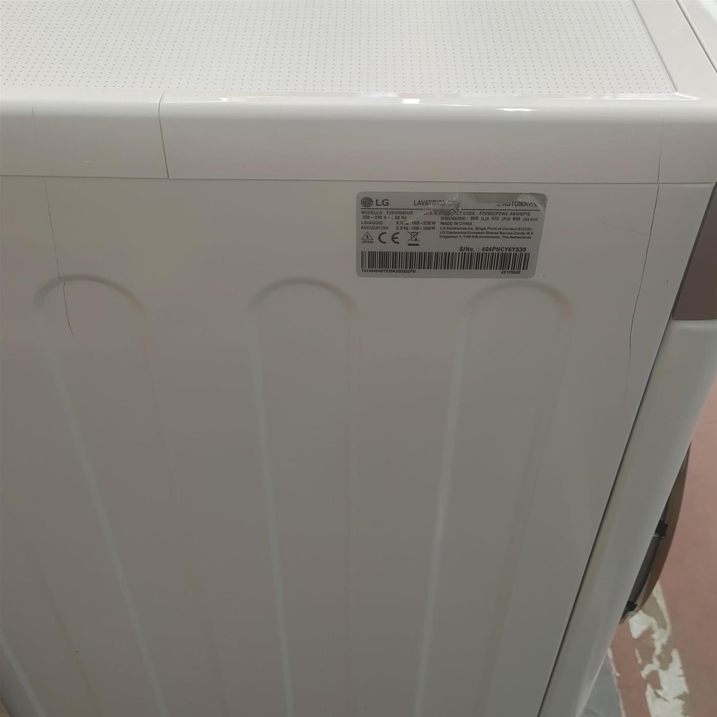Lavasciuga LG F2DV9S8H2E Libera installazione Caricamento frontale Bianco E