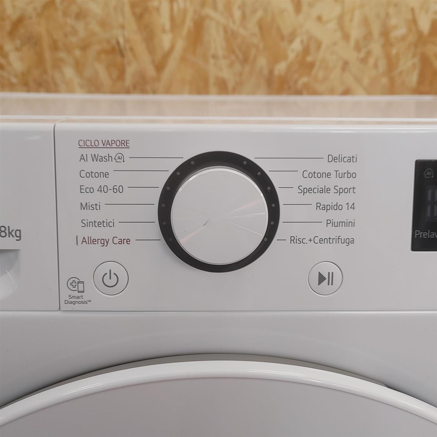 Lavatrice intelligente LG F2R3S08NSWW 8 Kg
