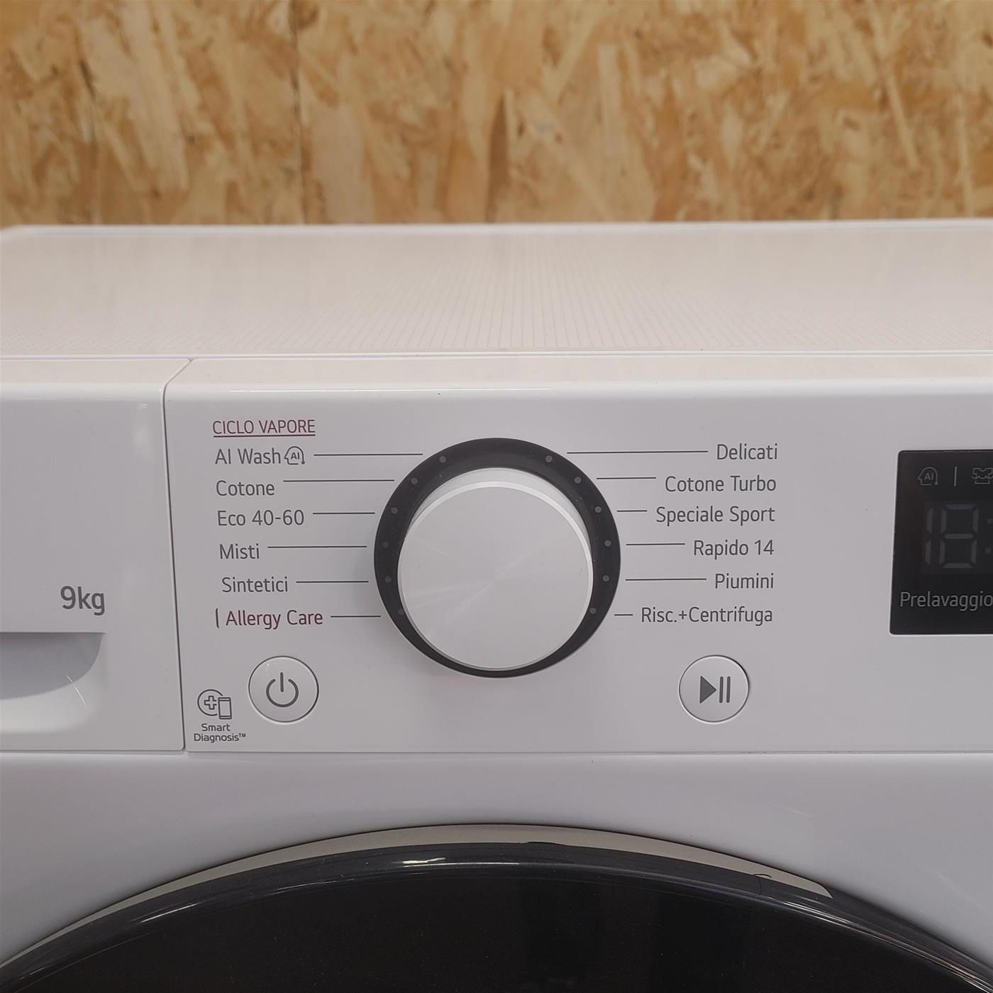 Lavatrice intelligente LG F2R3S09NSWB 9 Kg