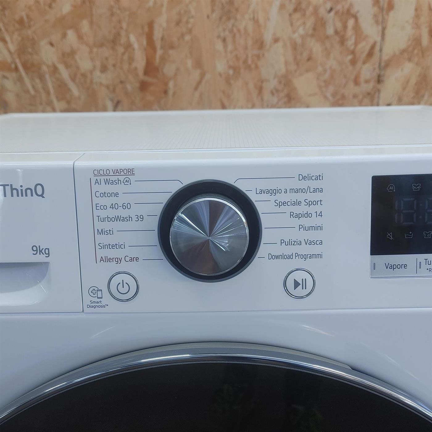 Lavatrice intelligente LG F2R7S09TSWC 9 Kg