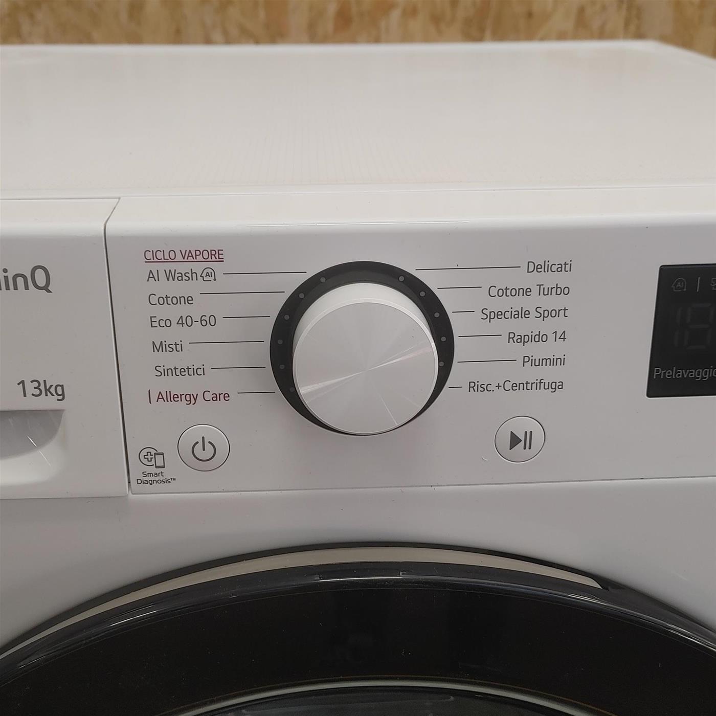Lavatrice intelligente LG F4R3011NSWB 11 kg Classe A