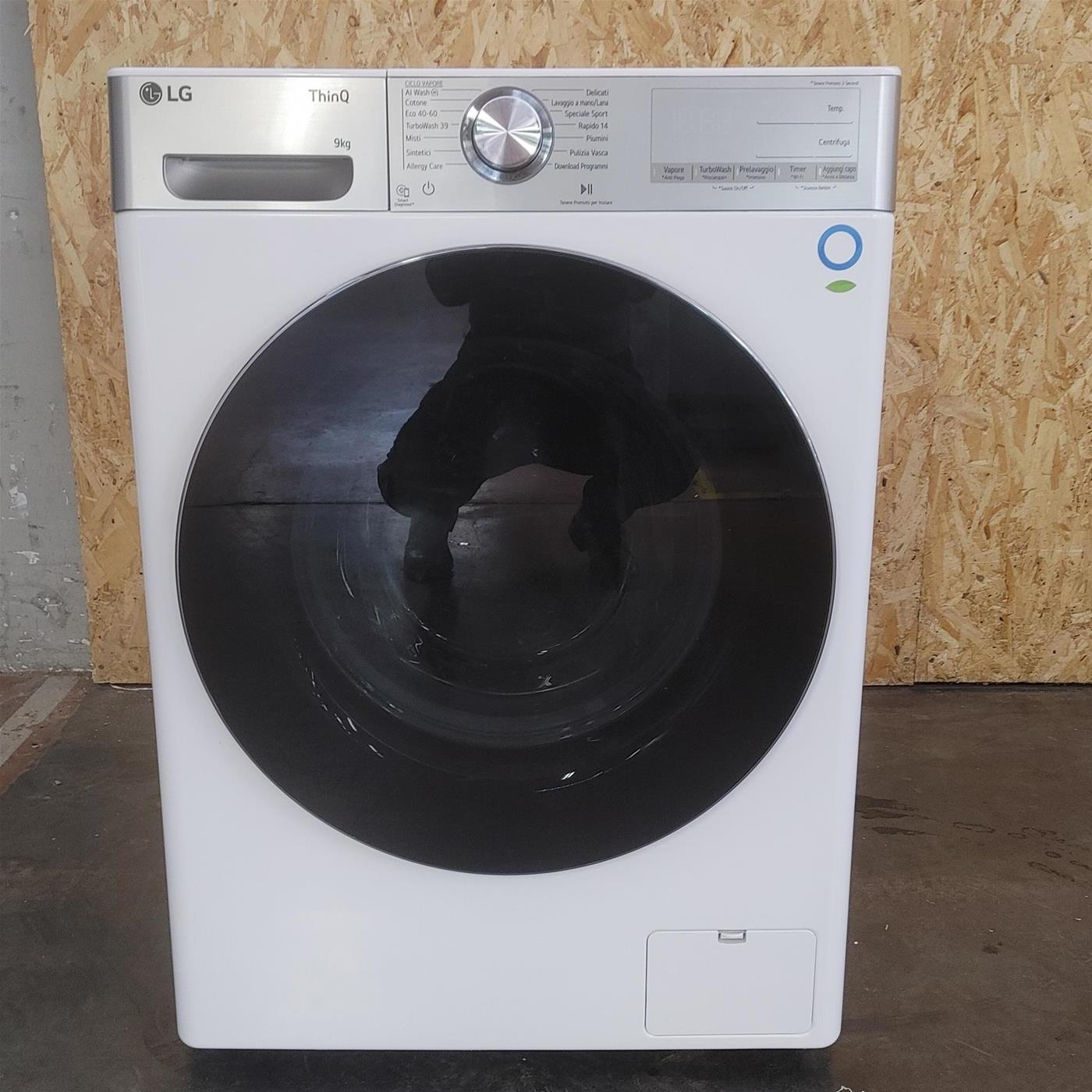 Lavatrice intelligente LG F4R9009TPWC AI DD TurboWash, Vapore 9 Kg