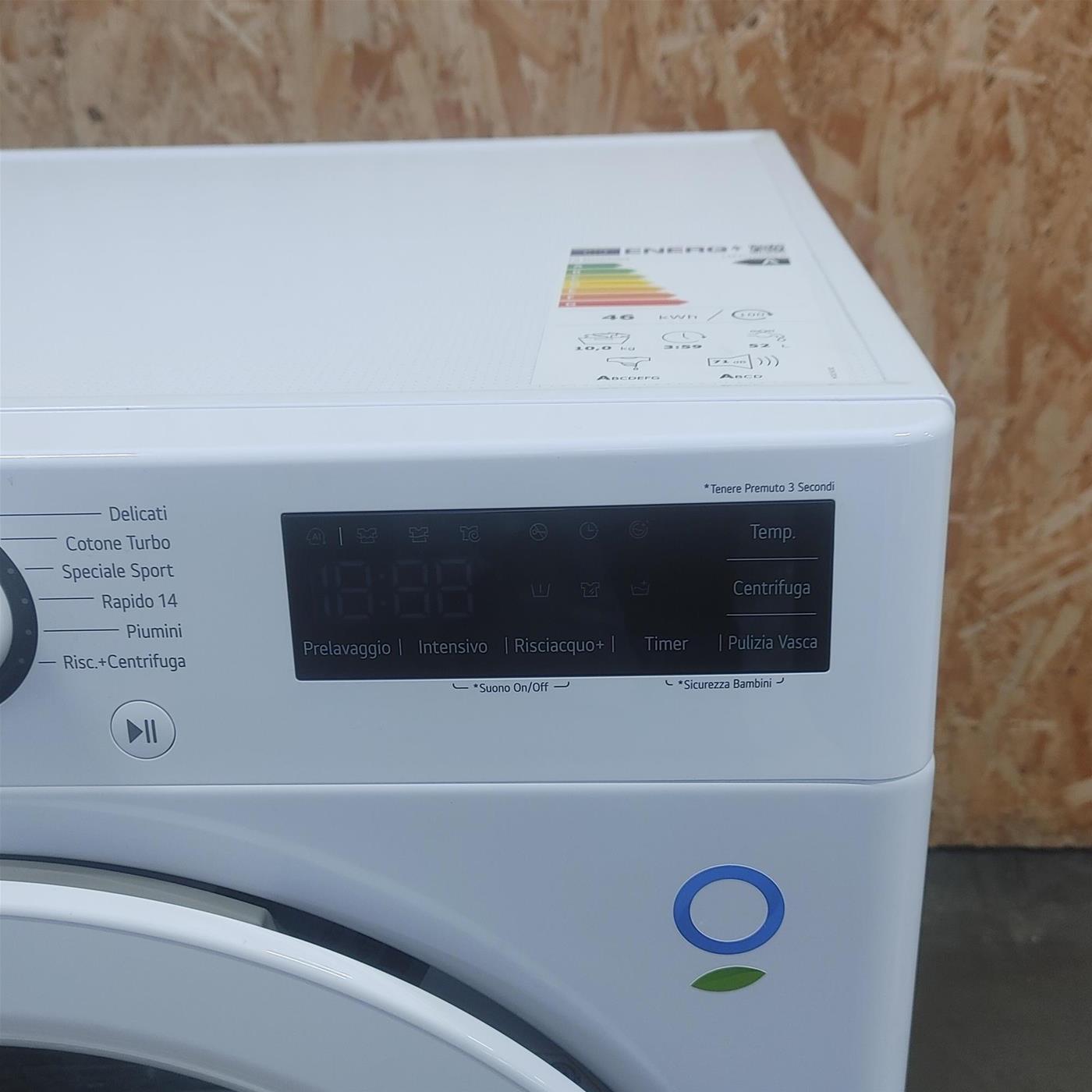 Lavatrice intelligente LG F4R3010NSWW AI DD, Lavaggio a vapore 10 Kg