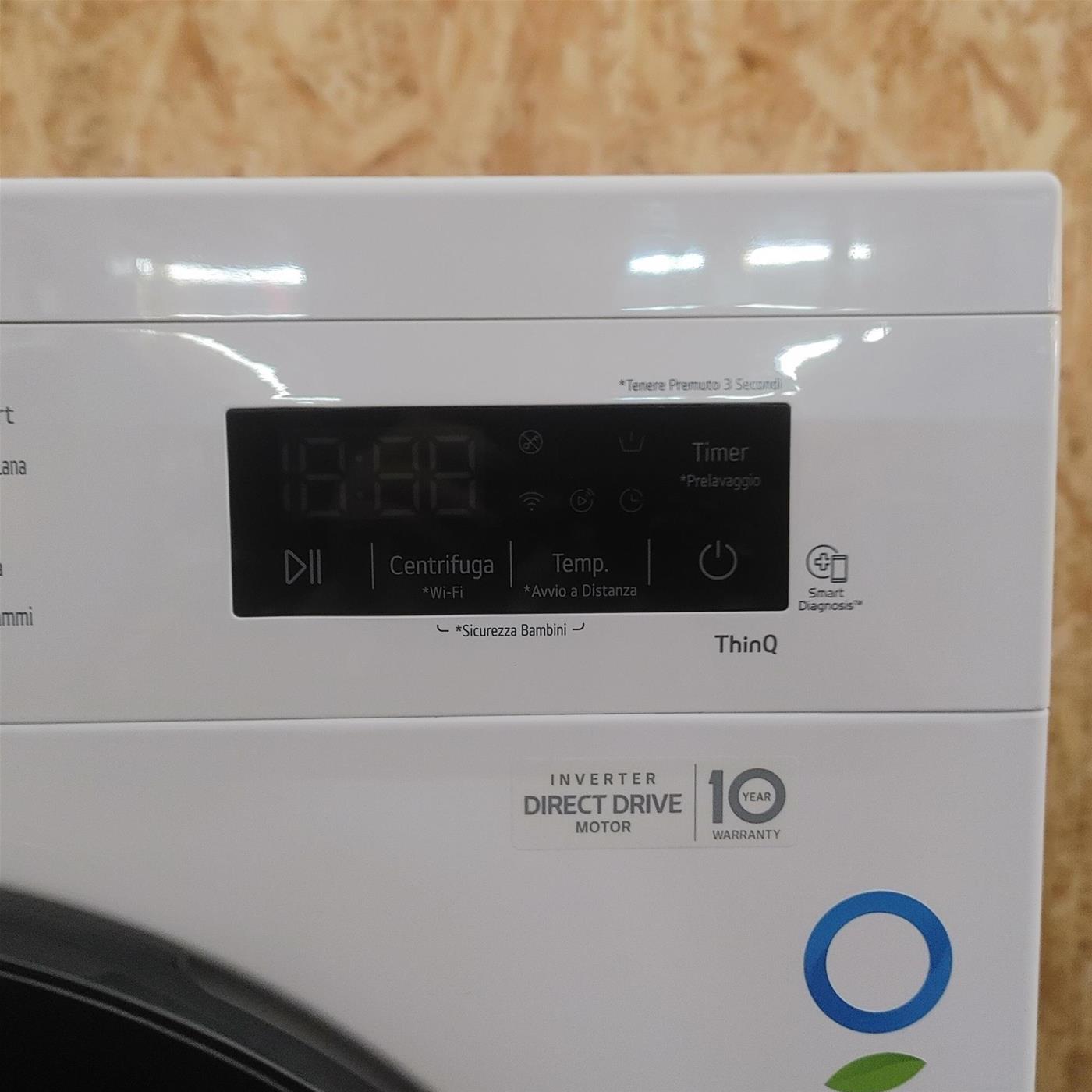 Lavatrice smart LG F4NX1009NWB Classe A 9 Kg