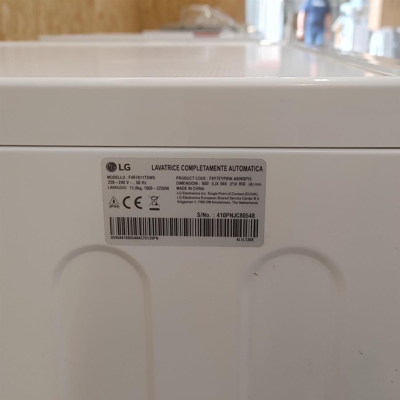 Lavatrice intelligente LG F4R7011TSWG 11 Kg