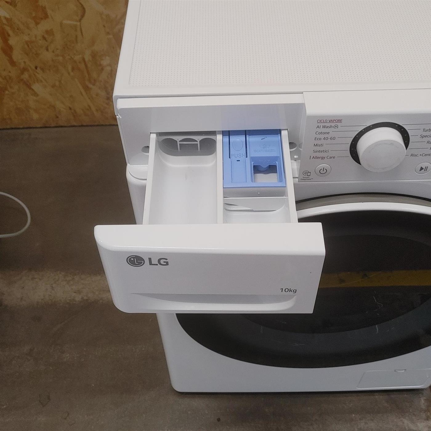 Lavatrice intelligente LG F4WR6010AGW AI DD TurboWash 360, 10 Kg