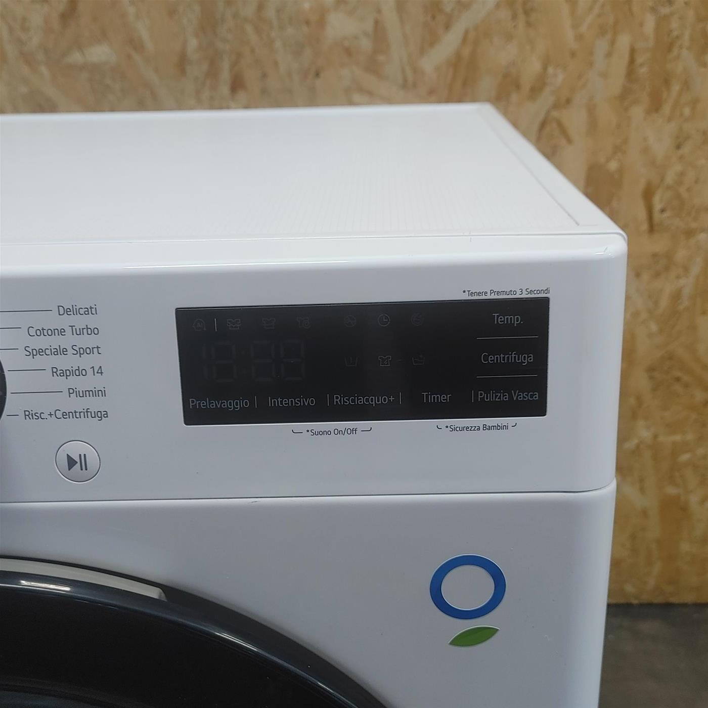 Lavatrice intelligente LG F4R3010NSWB 10 Kg AI DD, Lavaggio a vapore