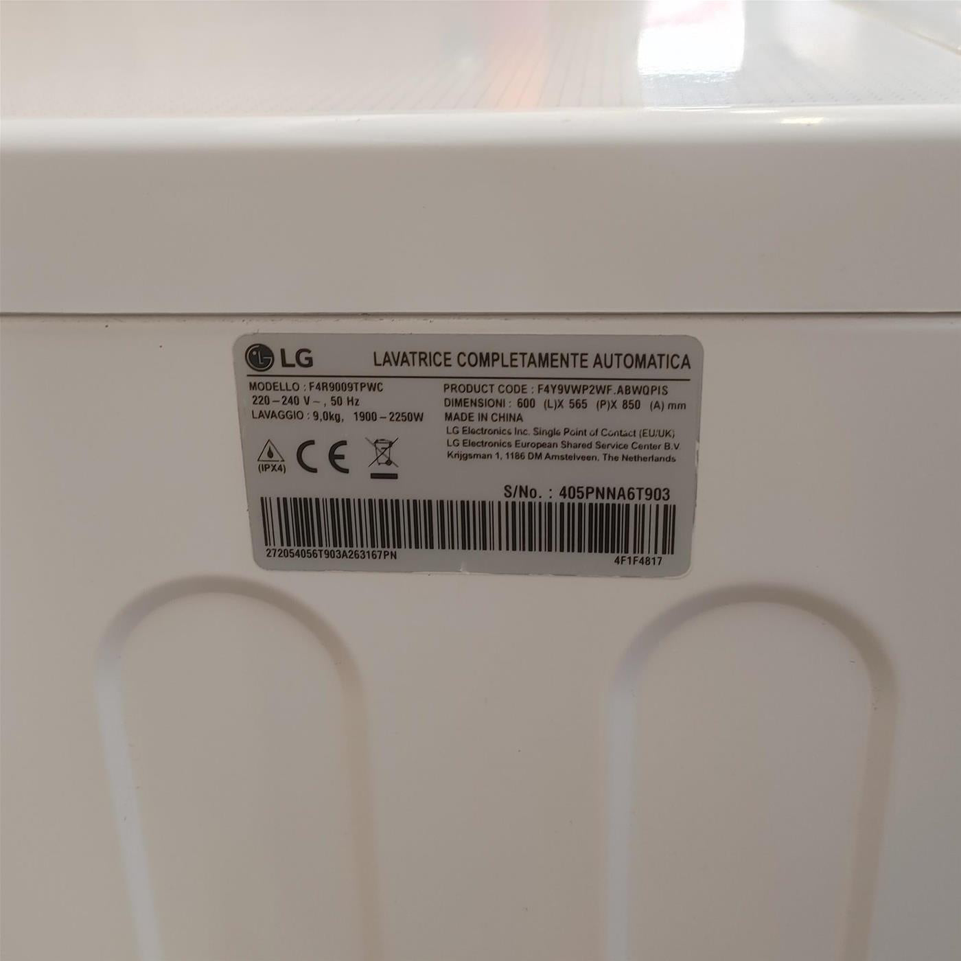 Lavatrice intelligente LG F4R9009TPWC 9 Kg