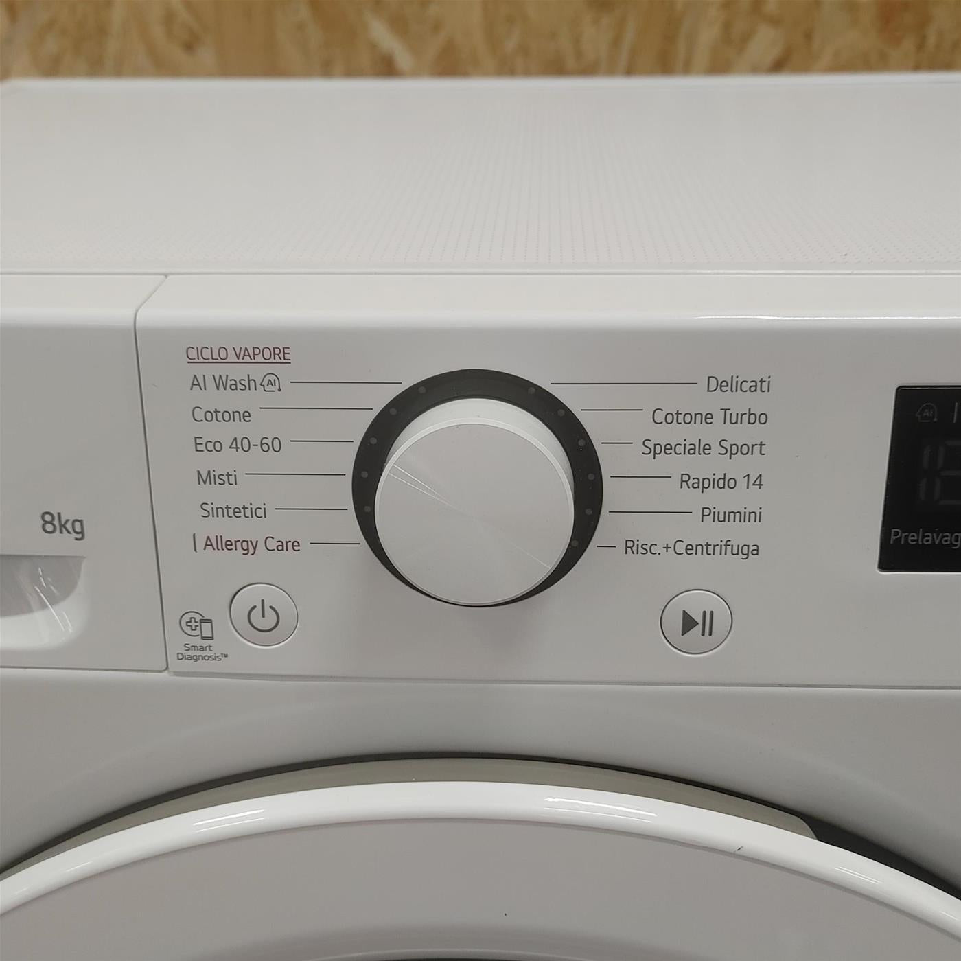 Lavatrice LG F2WM308S0E 8 Kg, Classe B, Vapore