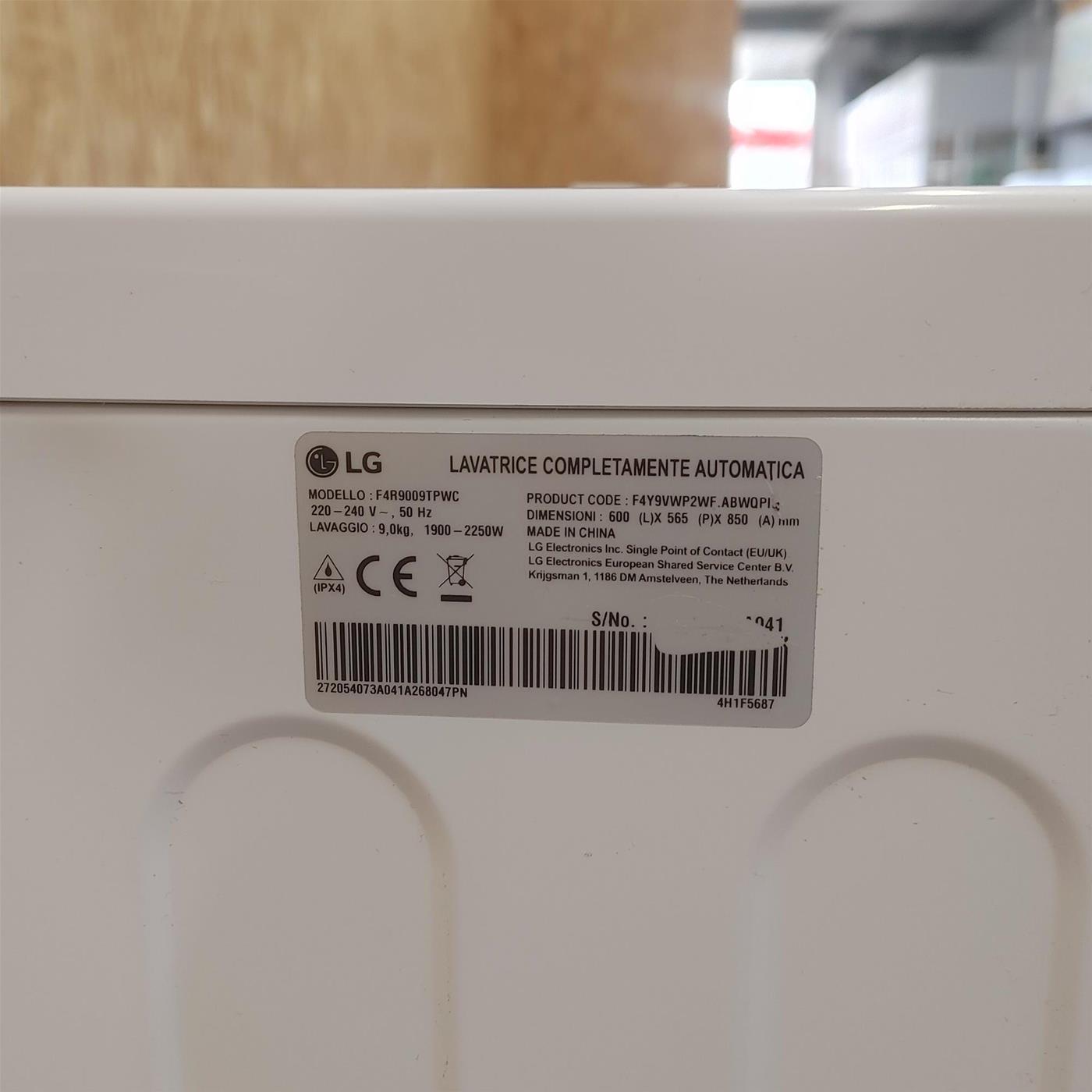 Lavatrice LG F4R9009TPWC 9 Kg AI DD