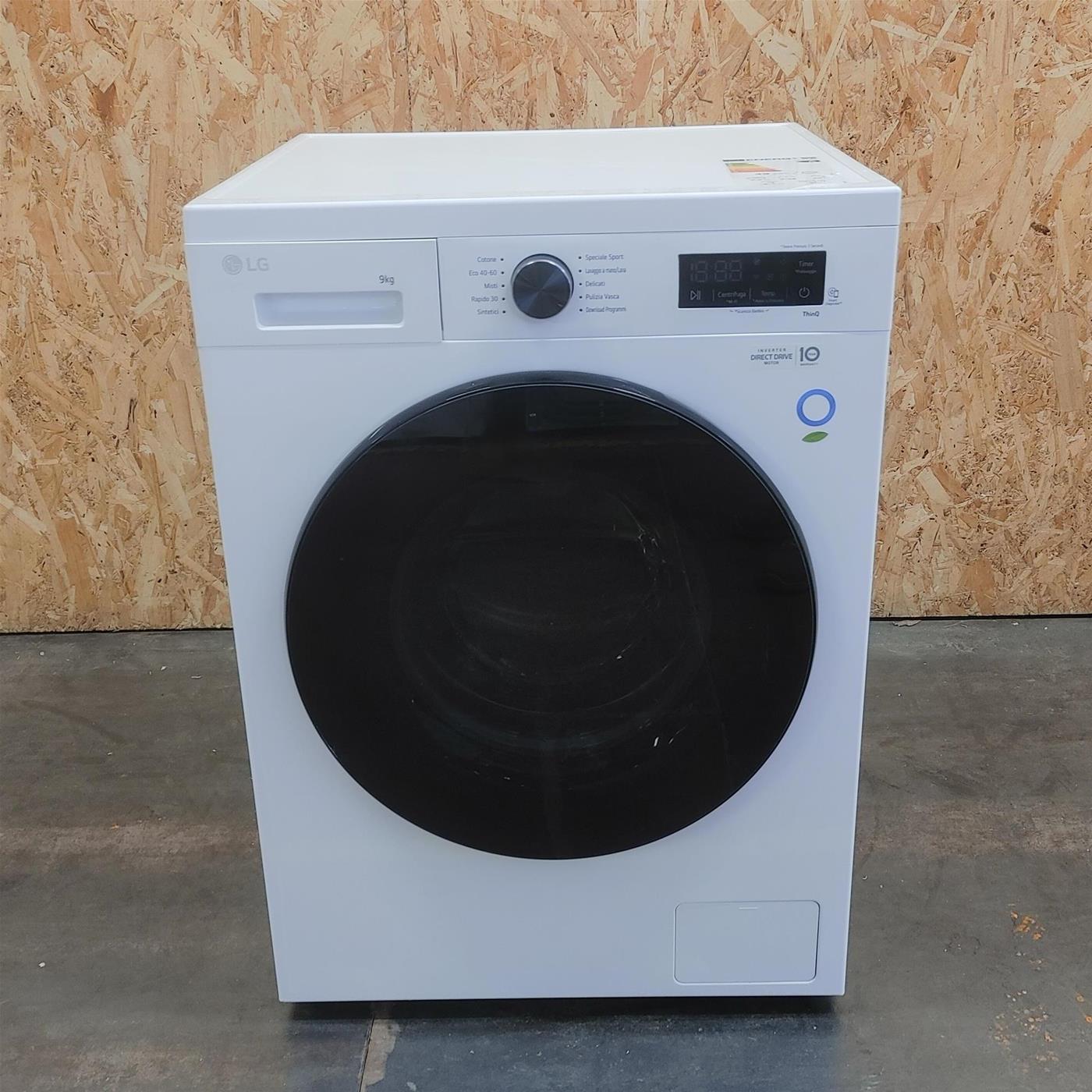 Lavatrice smart LG F4NX1009NWB Classe A 9 Kg
