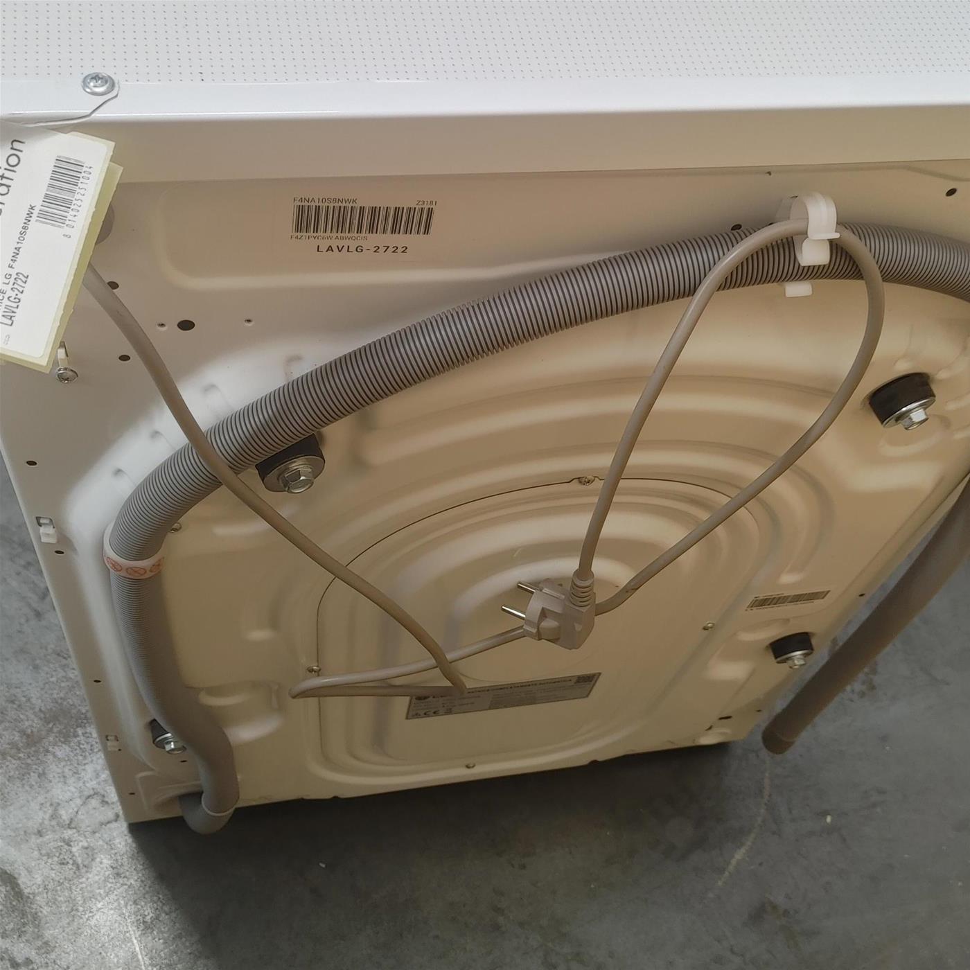 Lavatrice slim LG F4NA10S8NWK Top rimovibile Classe A 8 Kg