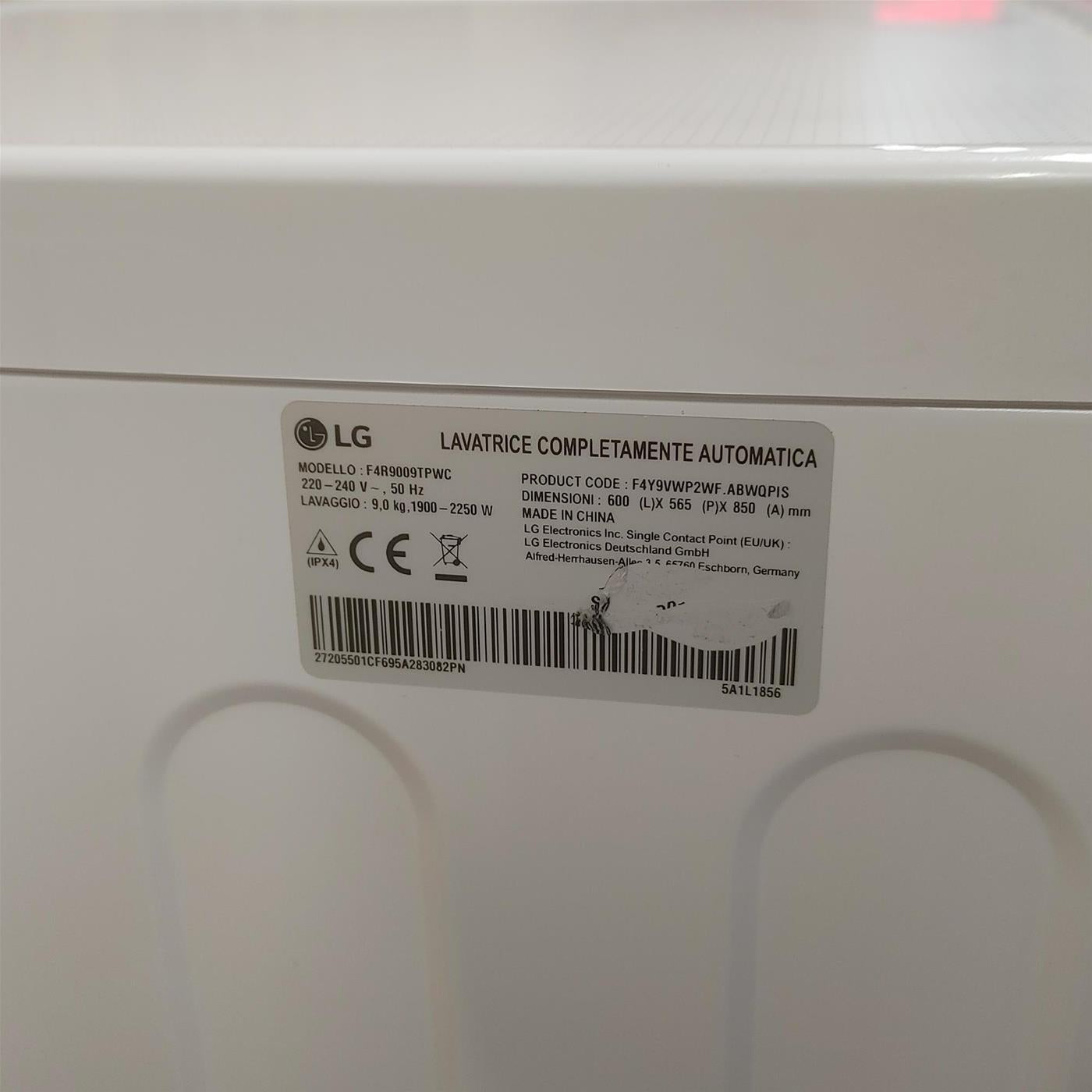 Lavatrice intelligente LG F4R9009TPWC  Classe A 9 Kg