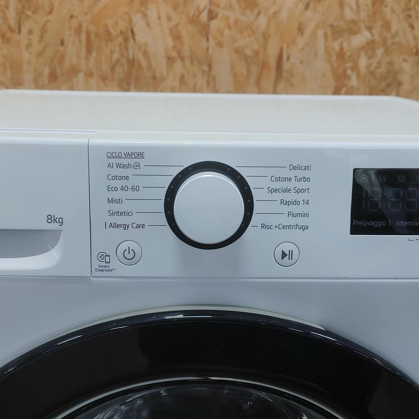 Lavatrice intelligente LG F2R3S08NSWB AI DD AI Wash 8 Kg