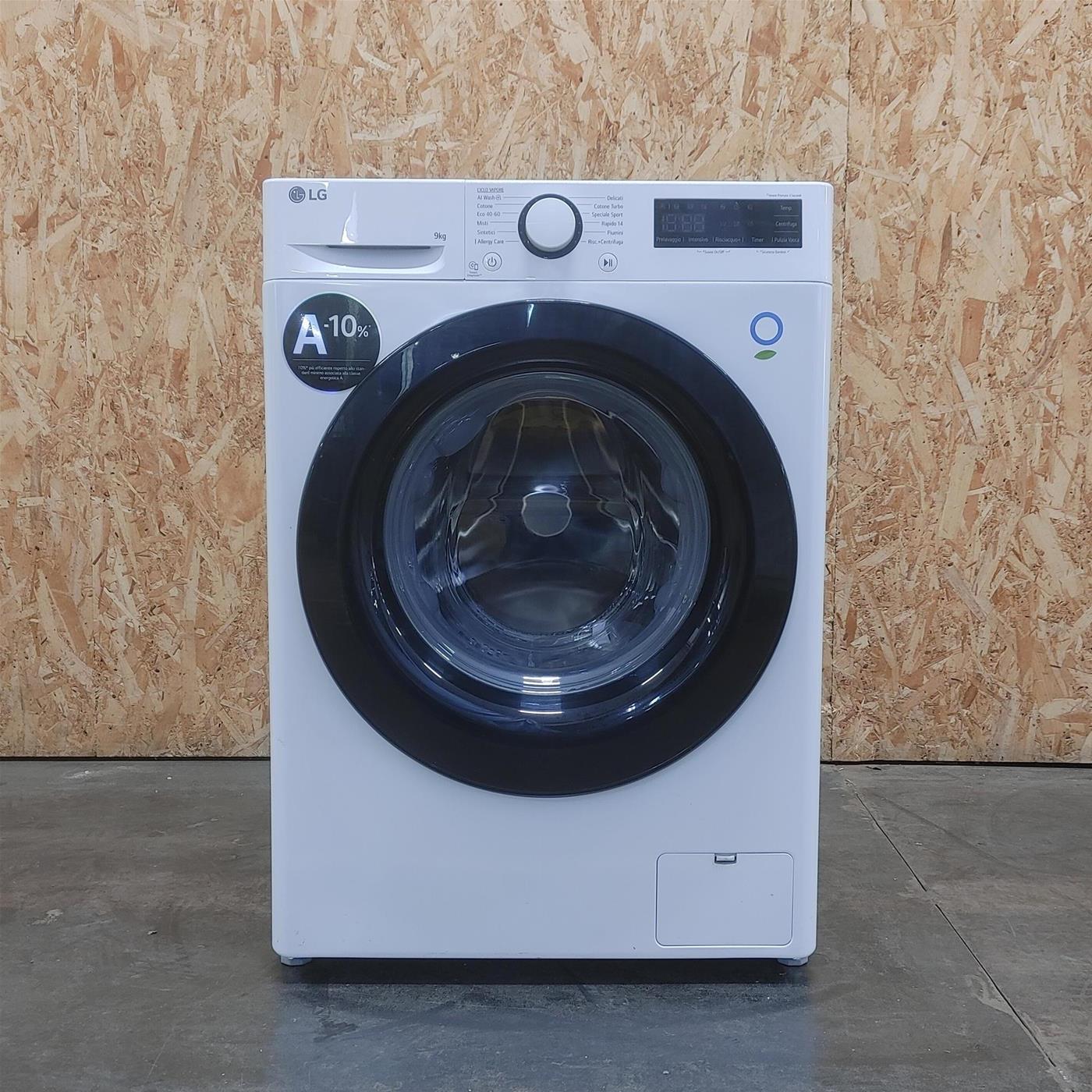 Lavatrice intelligente LG F2R3S09NSWB Classe A 9 Kg