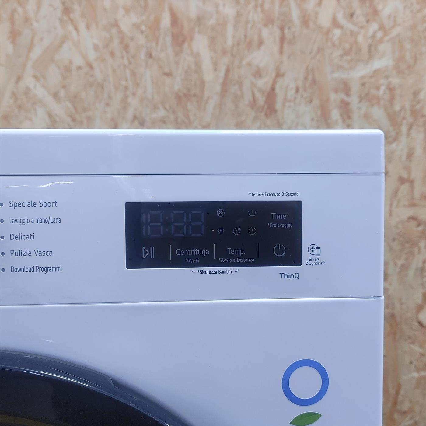 Lavatrice smart LG F4NX1008NWK Classe A 8 Kg