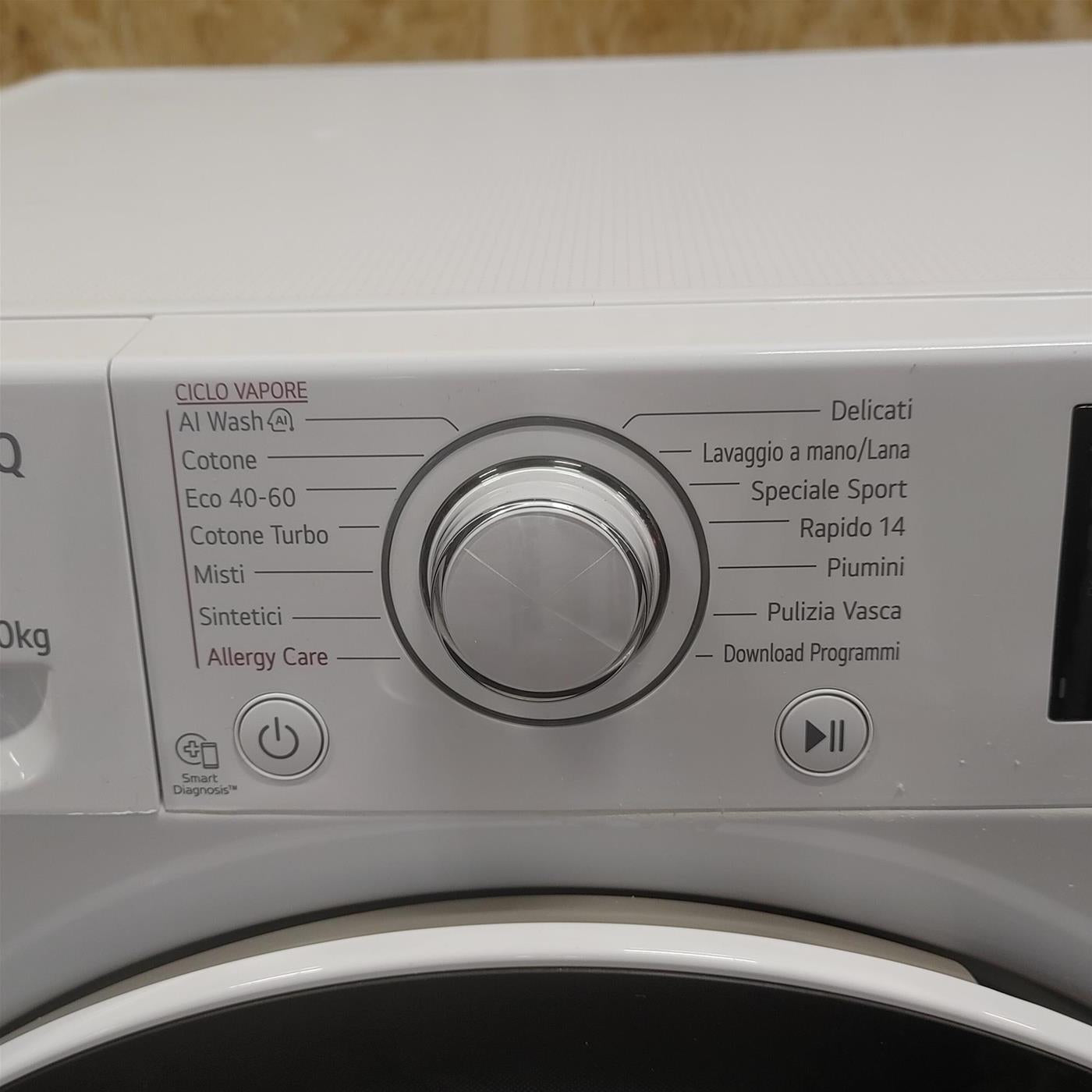 Lavatrice intelligente LG F4R3710NSWW Autodosaggio Wi-Fi 10 Kg