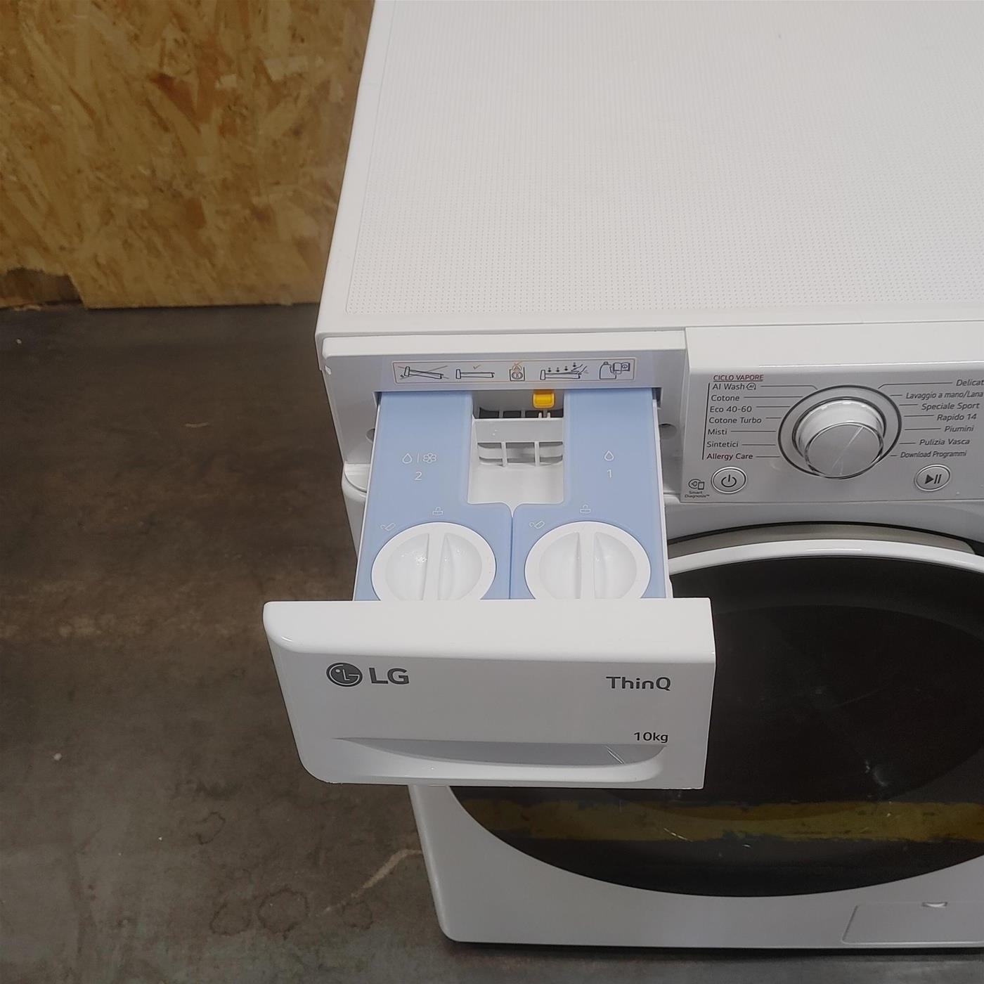 Lavatrice intelligente LG F4R3710NSWW Autodosaggio Wi-Fi 10 Kg