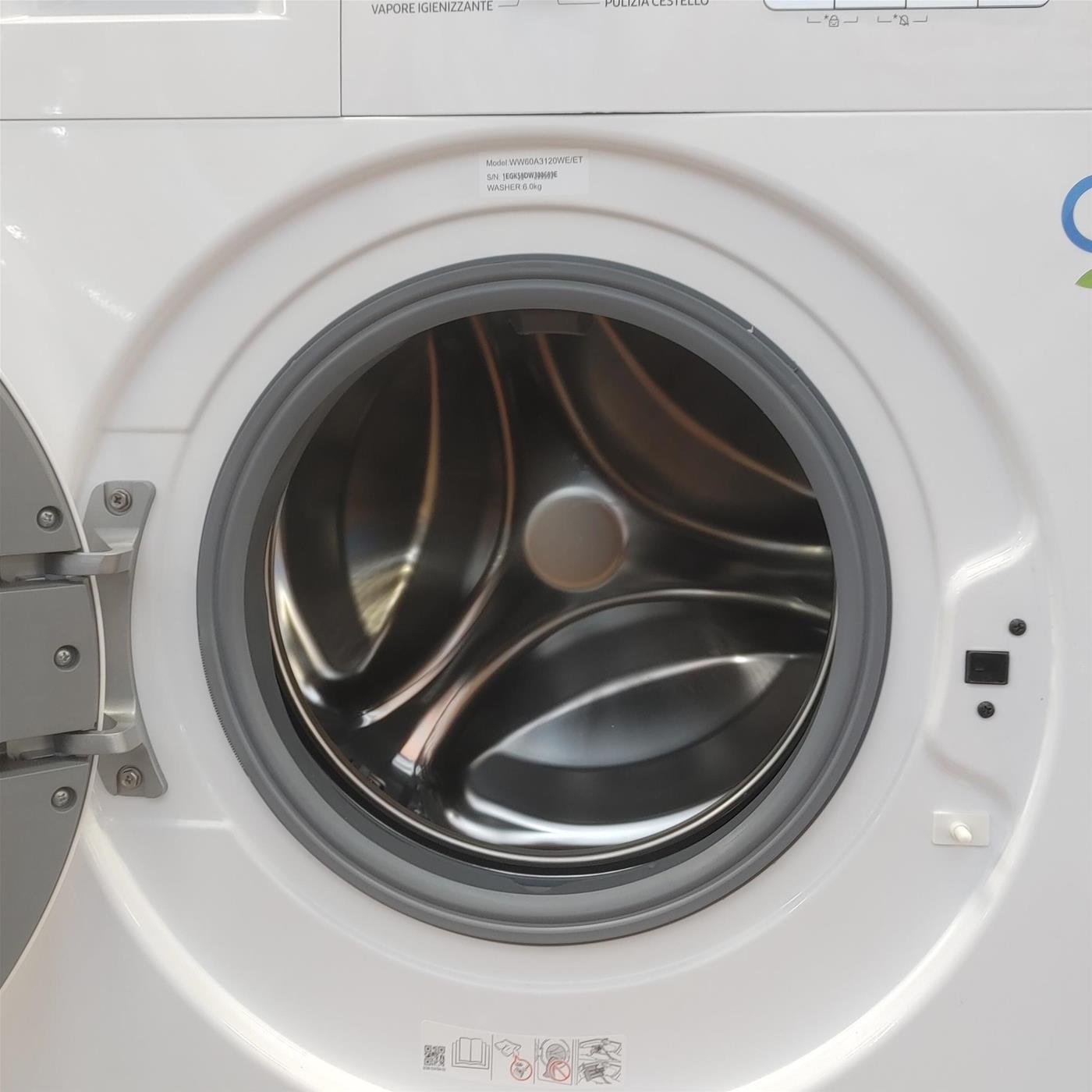 Lavatrice Samsung WW60A3120WE Caricamento frontale 6 kg 1200 Giri/min Bianco