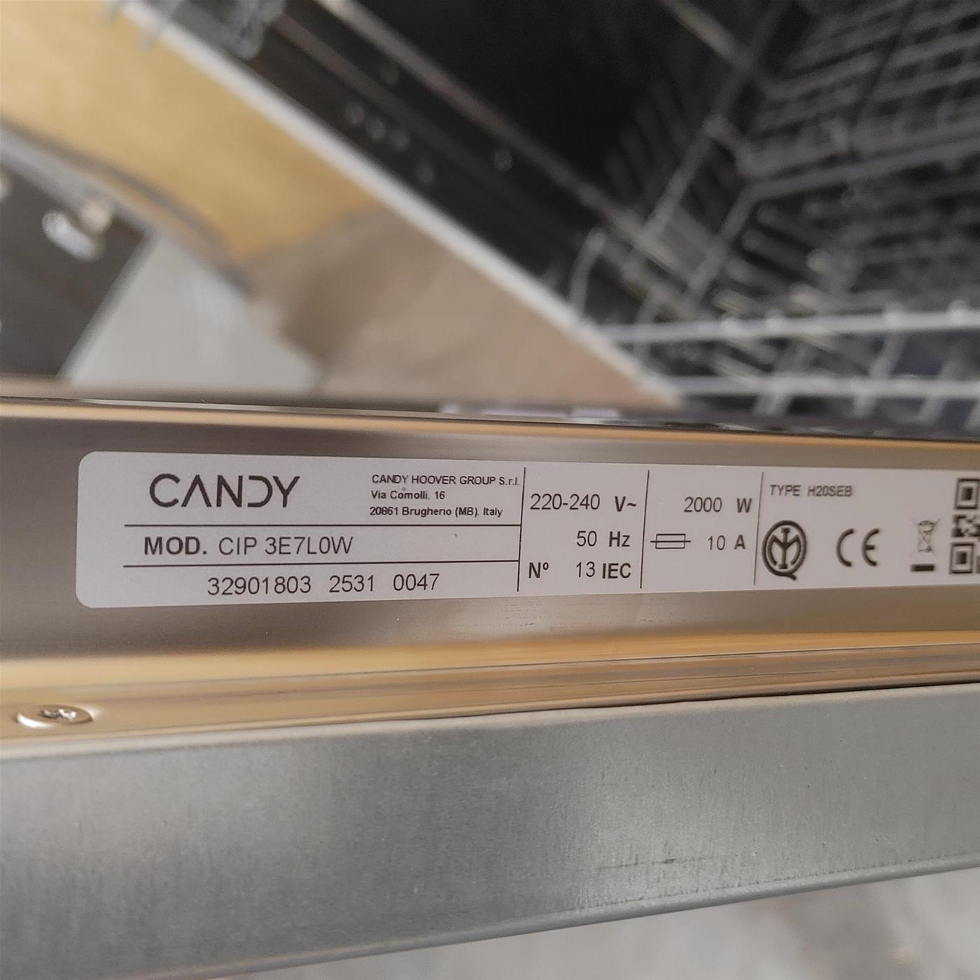 Lavastoviglie Candy RapidÓ CIP 3E7L0W A scomparsa totale 13 coperti