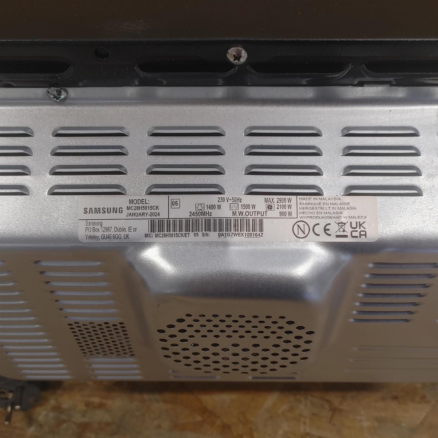 Microonde Samsung MC28H5015CK Combinato Cottura Ventilata