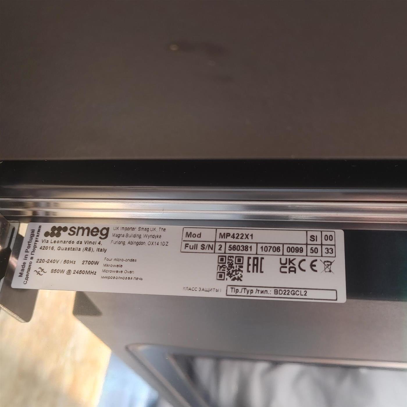 Smeg MP422X1 microonde da incasso