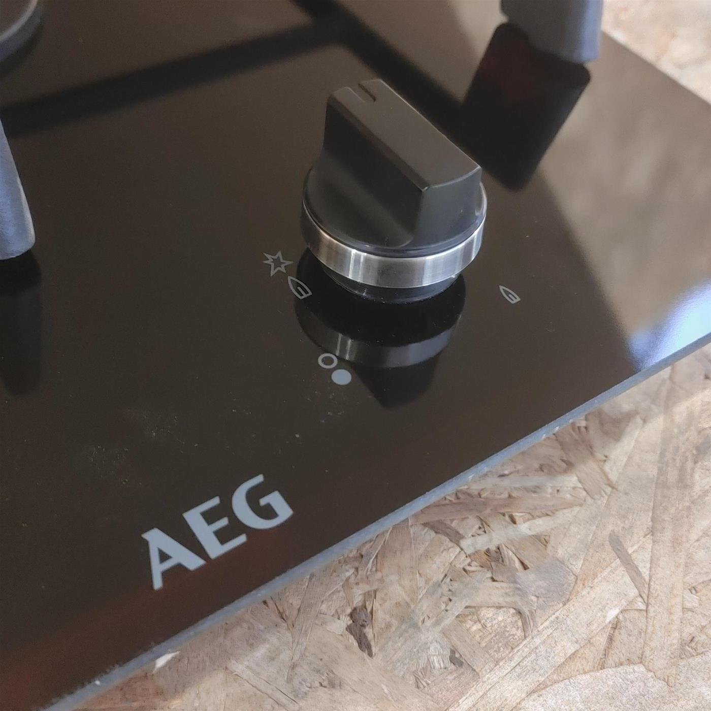 Piano cottura AEG HC411521GB Nero Da incasso Gas 2 Fornello(i)
