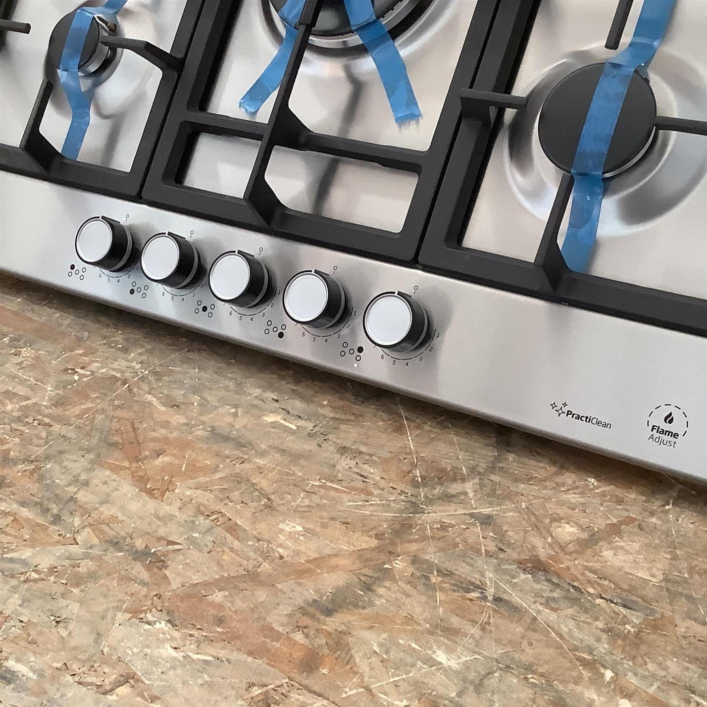 Piano cottura Beko HIAW75226SXE: a Gas - PractiClean FlameAdjust  Wok High Power