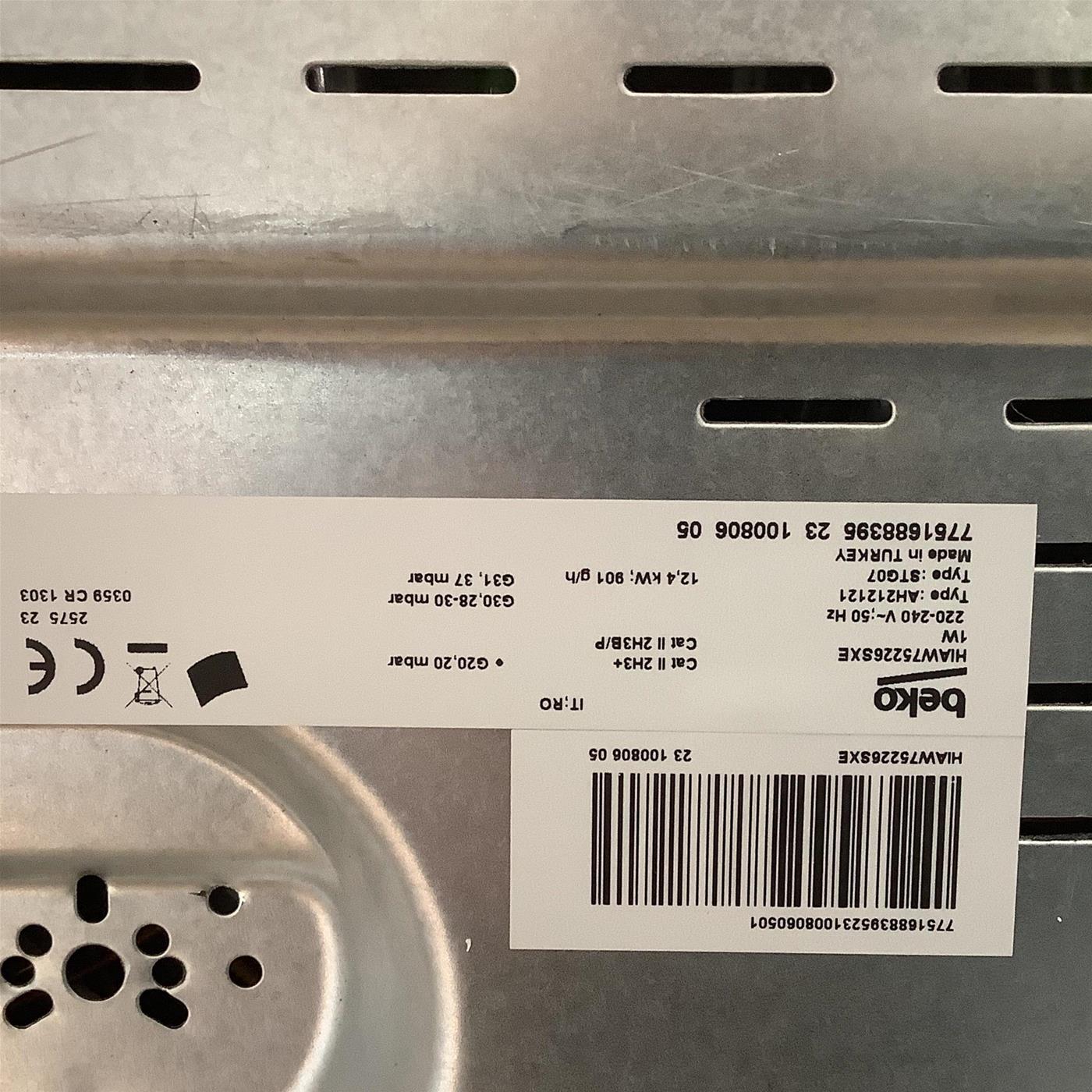 Piano cottura Beko HIAW75226SXE: a Gas - PractiClean FlameAdjust  Wok High Power