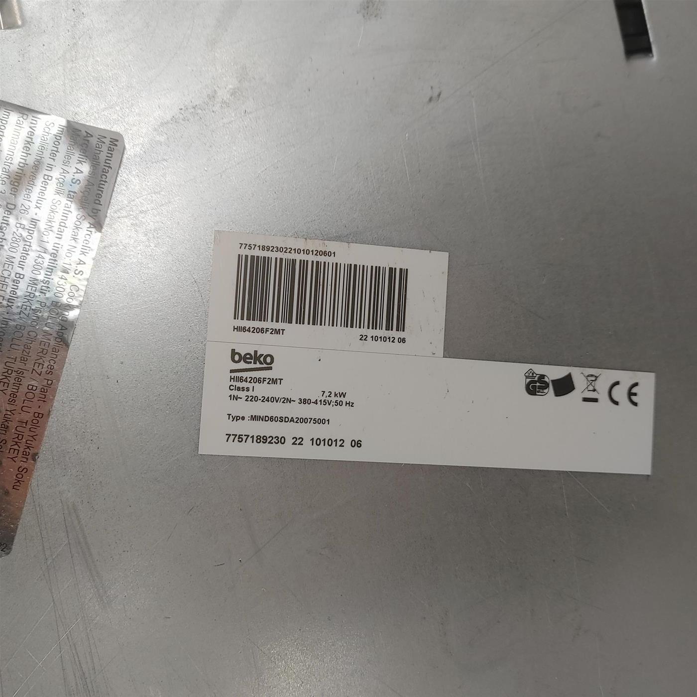 Piano cottura Beko HII64206F2MT: a Induzione 60 cm