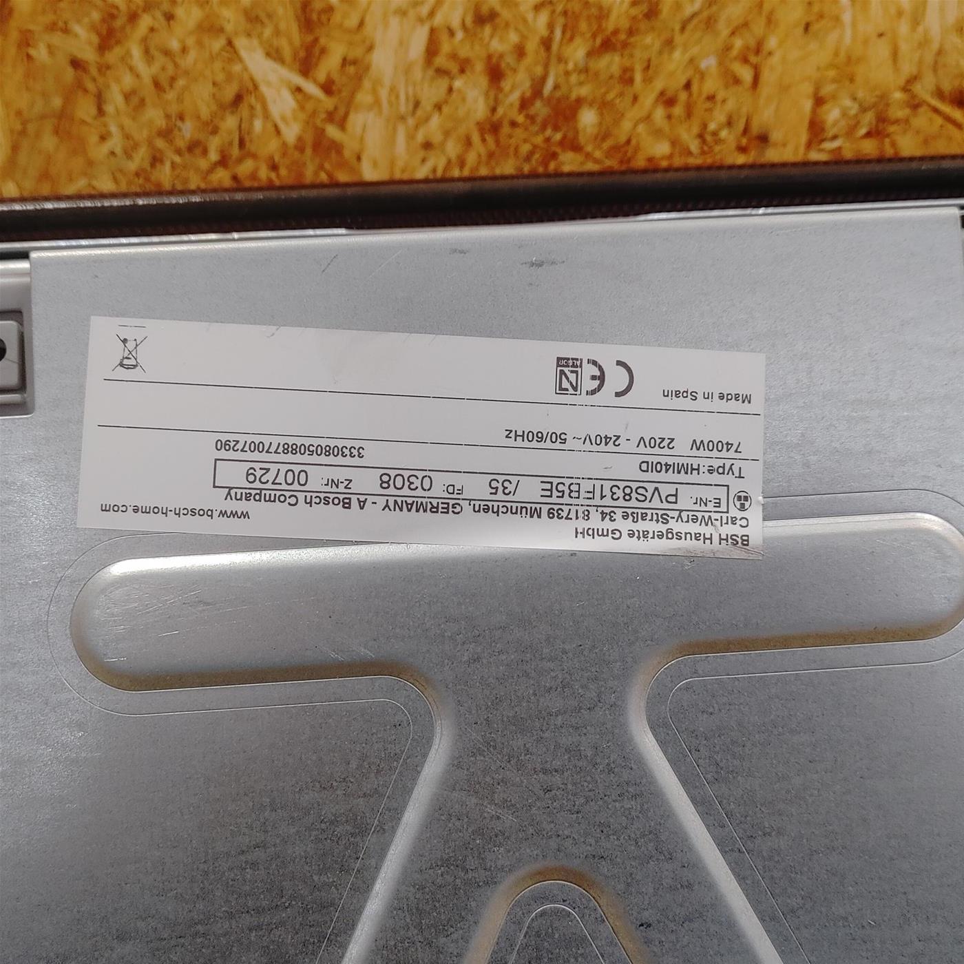 Piano cottura Bosch PVS831FB5E a induzione 4 zone cottura 80 cm