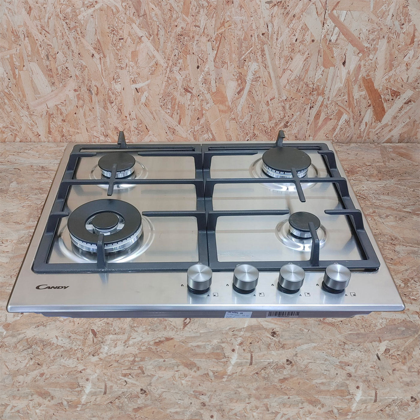 Candy Moderna CHG6BF4WPX Acciaio inossidabile Da incasso 60 cm Gas 4 Fornello(i)
